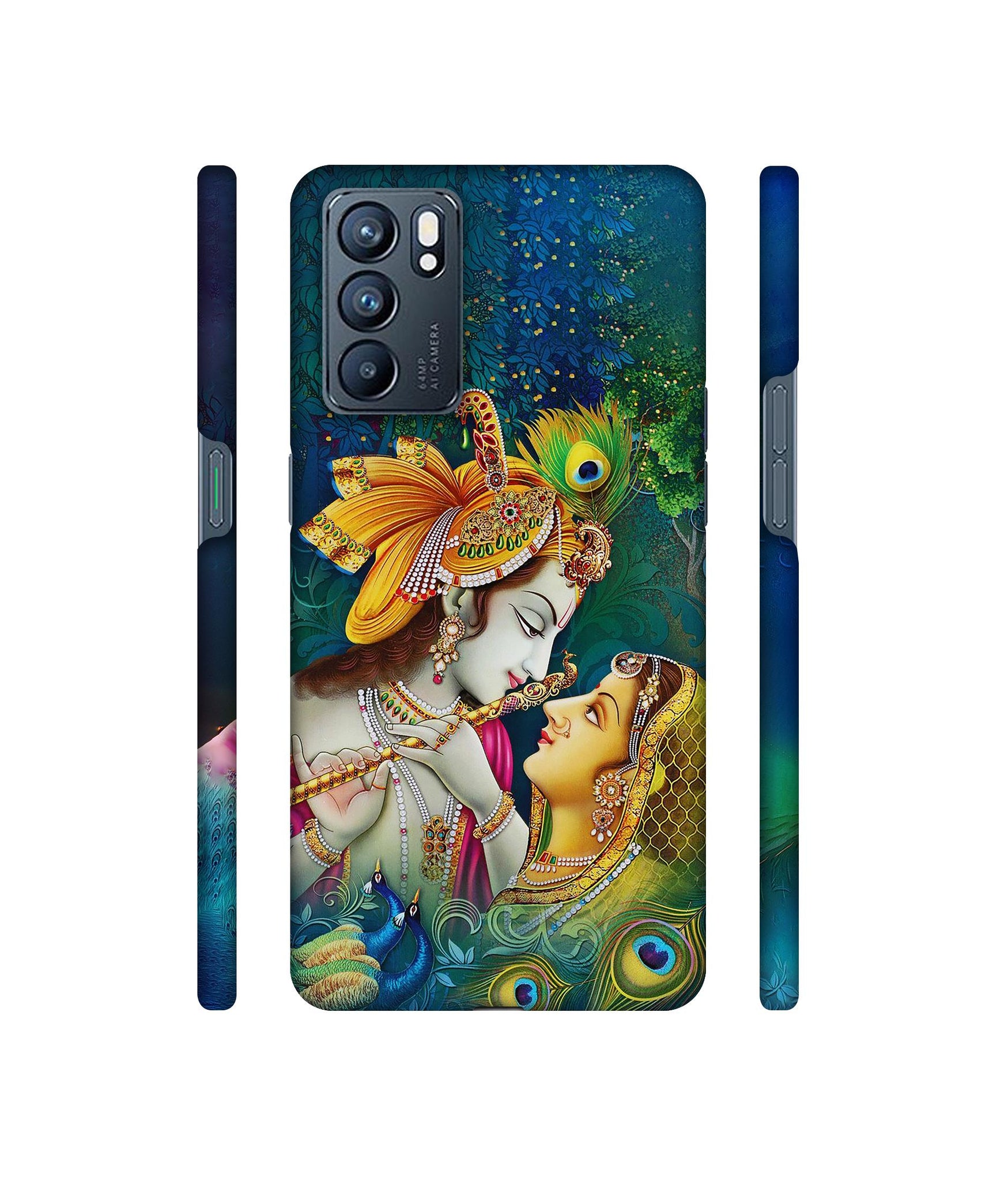 Radha Kishan Love Designer Hard Back Cover for Oppo Reno6 5G