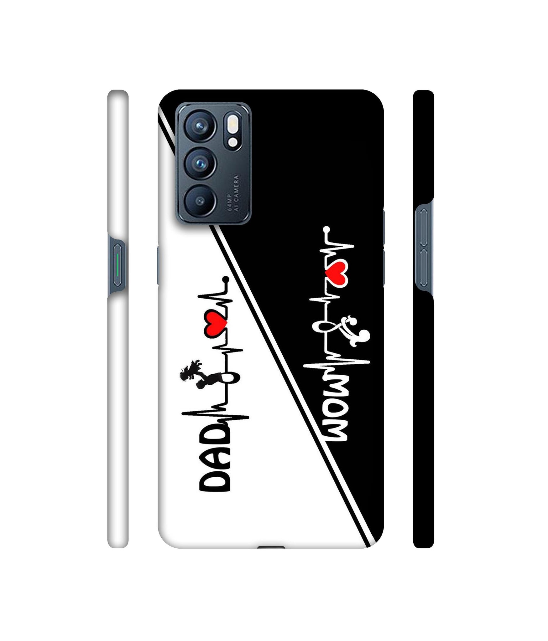 Mom and Dad Lover Designer Hard Back Cover for Oppo Reno6 5G
