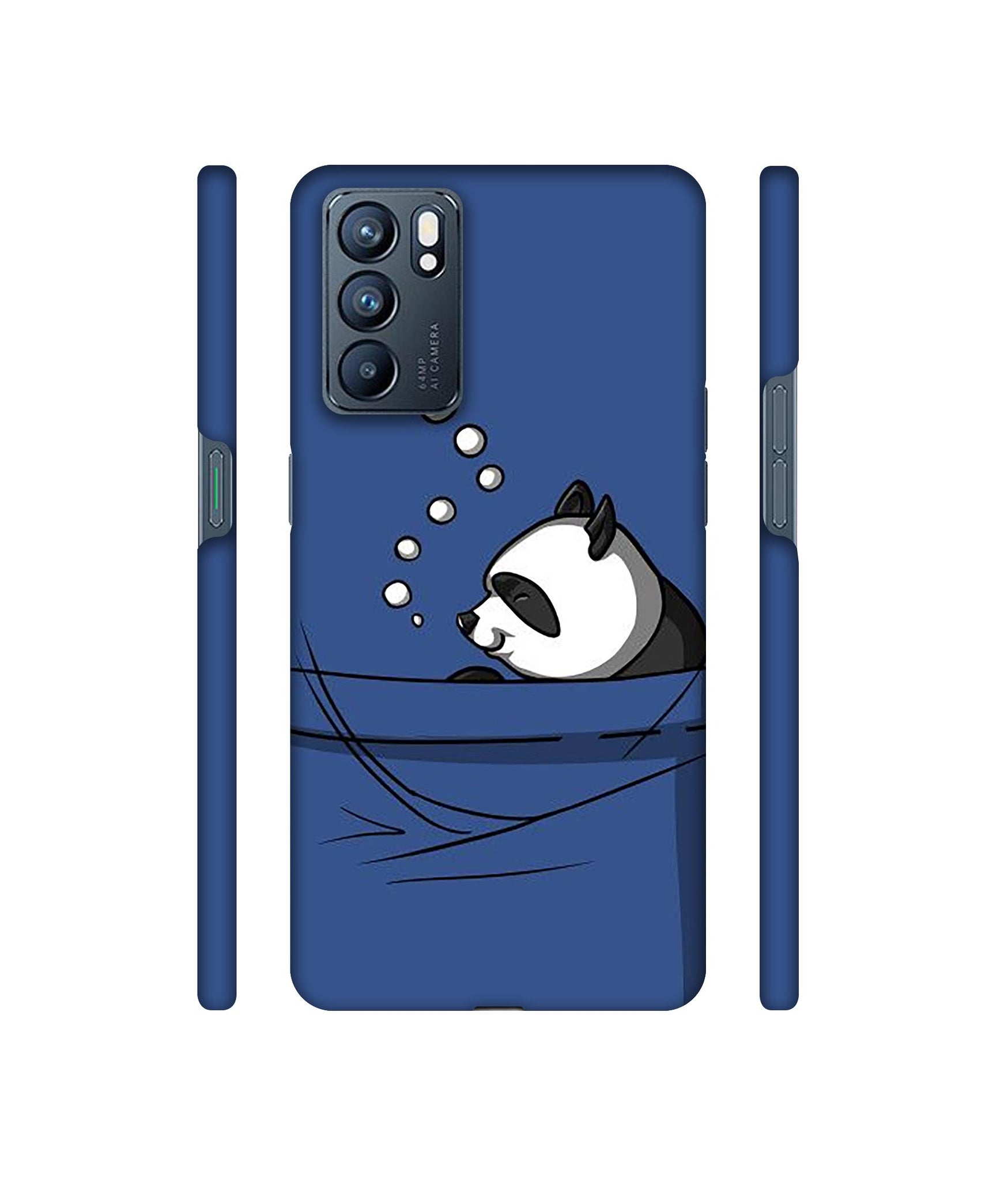 Lasy Panda Designer Hard Back Cover for Oppo Reno6 5G