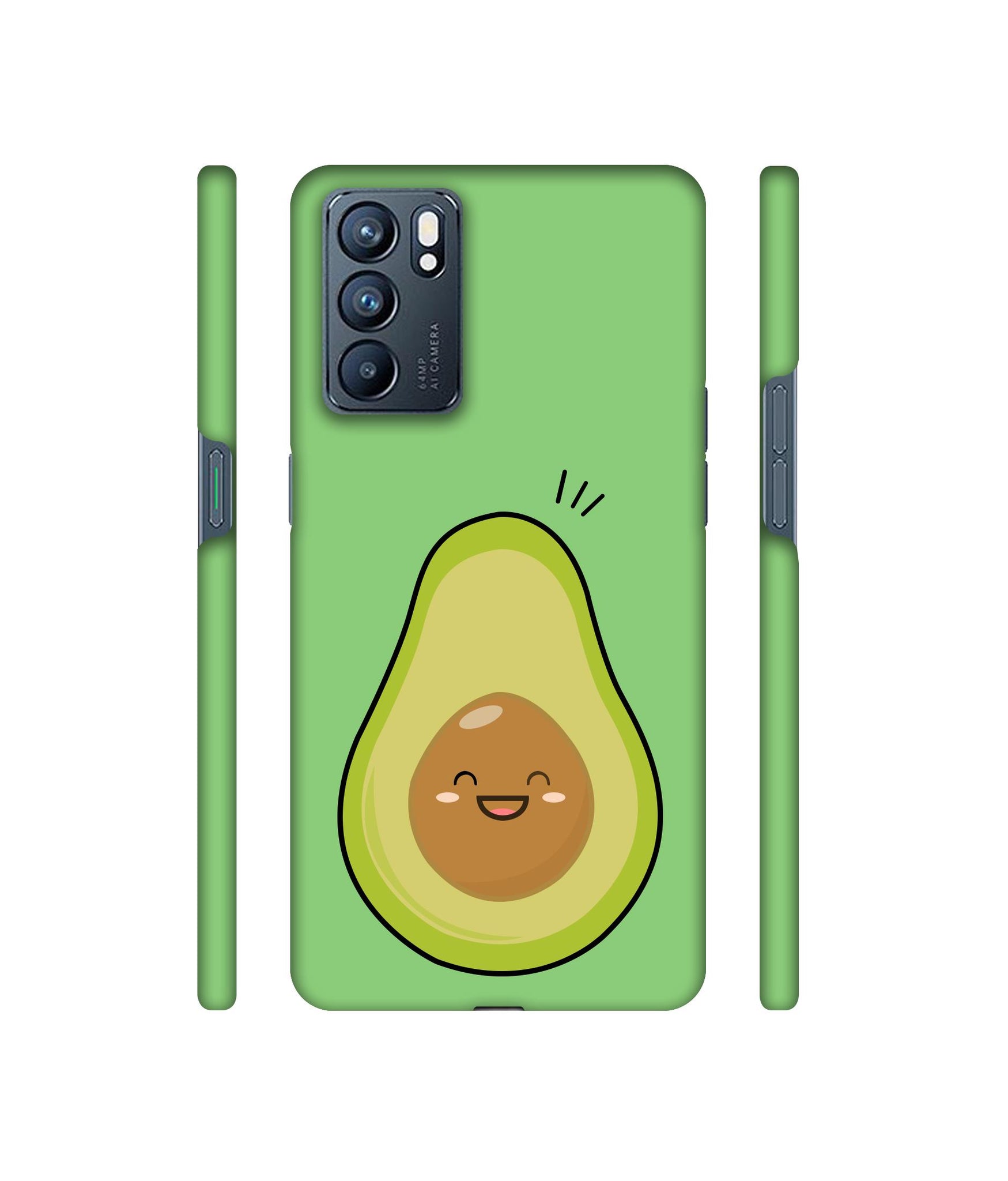 Avocados Designer Hard Back Cover for Oppo Reno6 5G