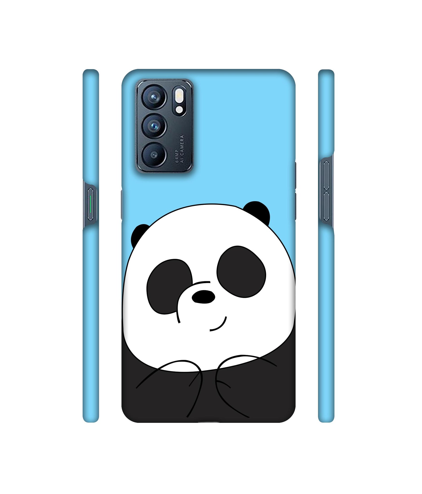 Cute Panda Designer Hard Back Cover for Oppo Reno6 5G