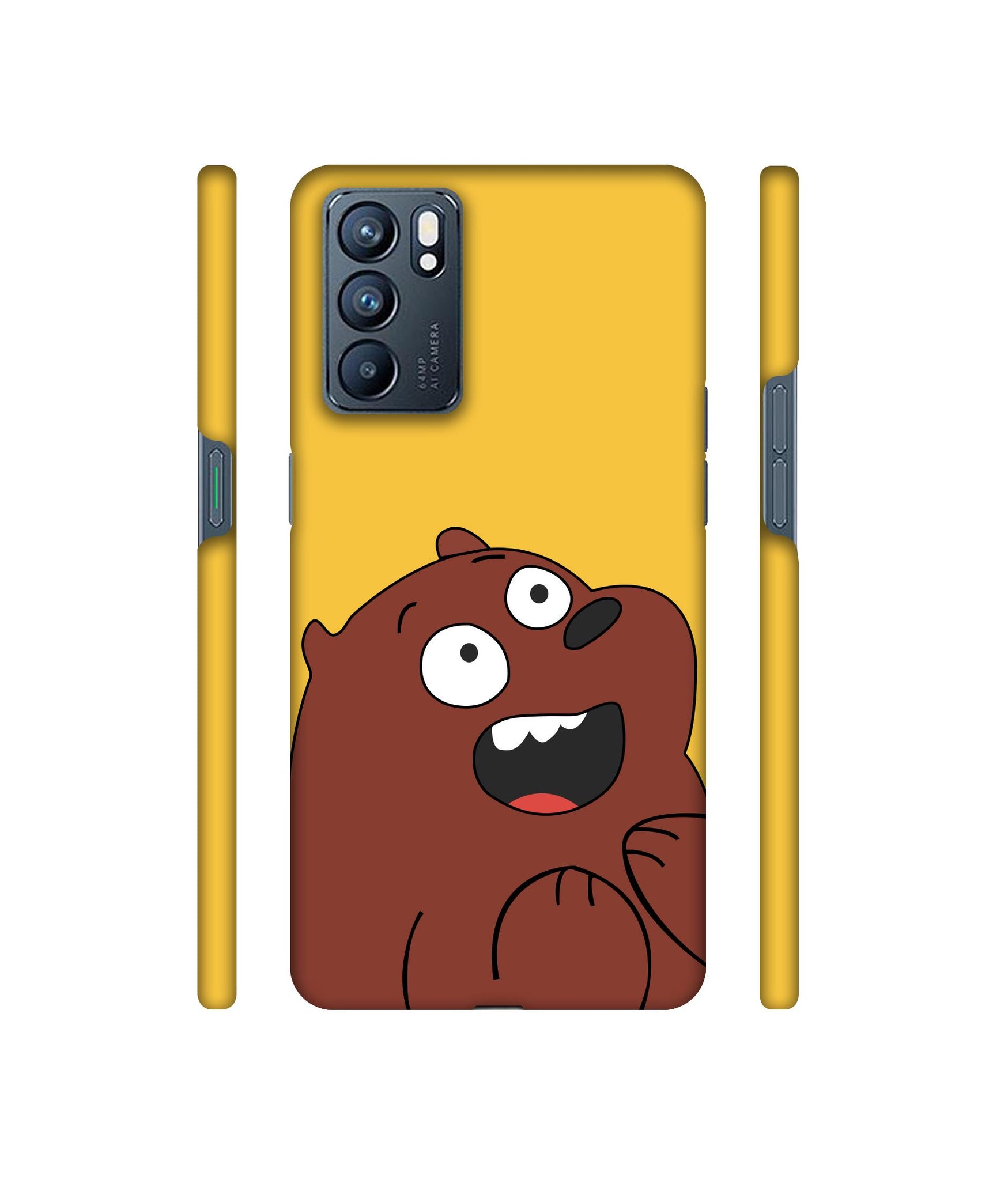 Surprice Face Beer Designer Hard Back Cover for Oppo Reno6 5G
