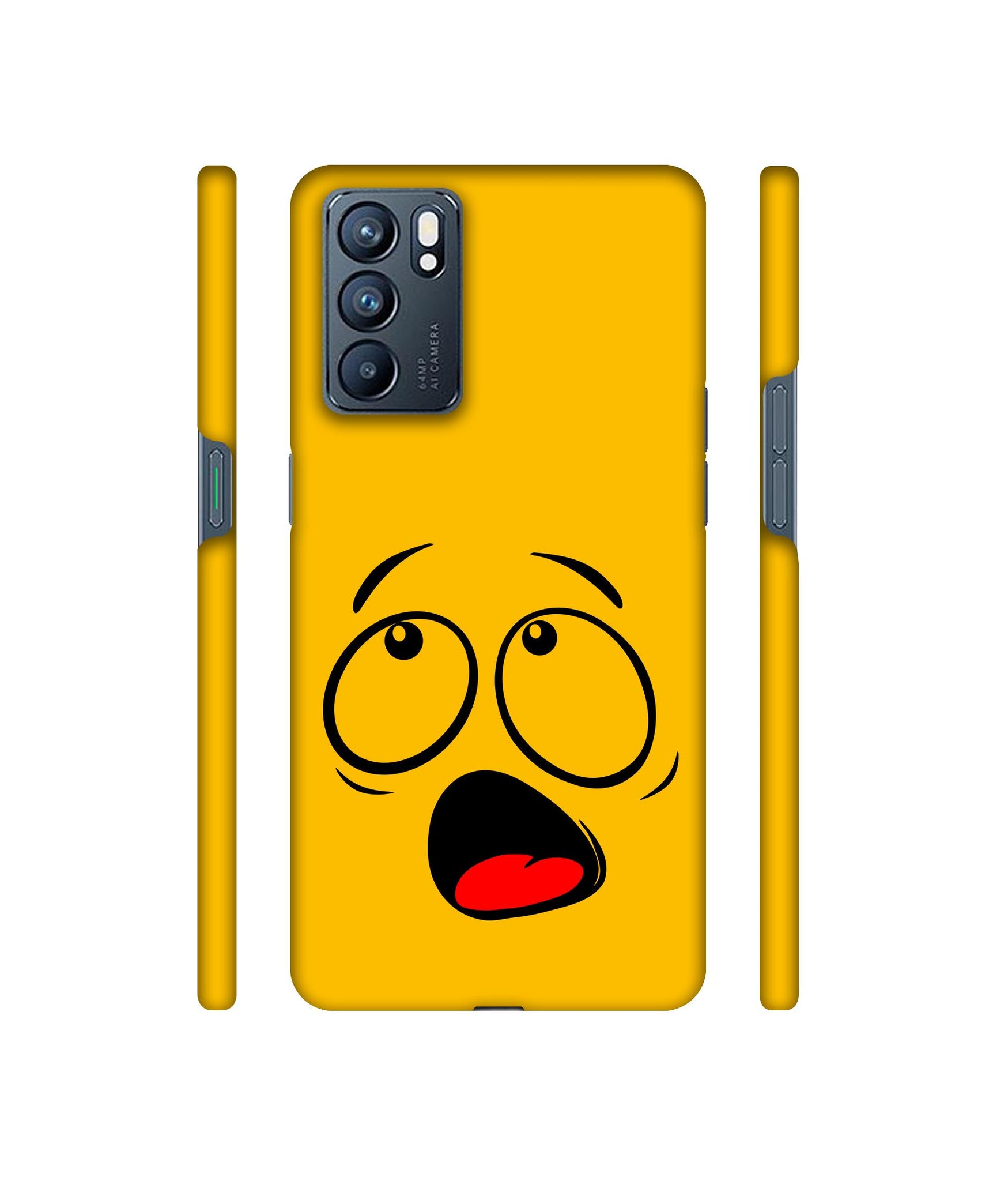 Scary Face Designer Hard Back Cover for Oppo Reno6 5G
