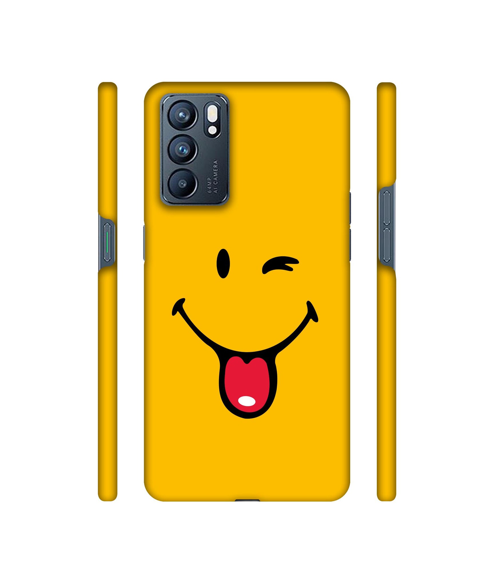 Masti Face Designer Hard Back Cover for Oppo Reno6 5G