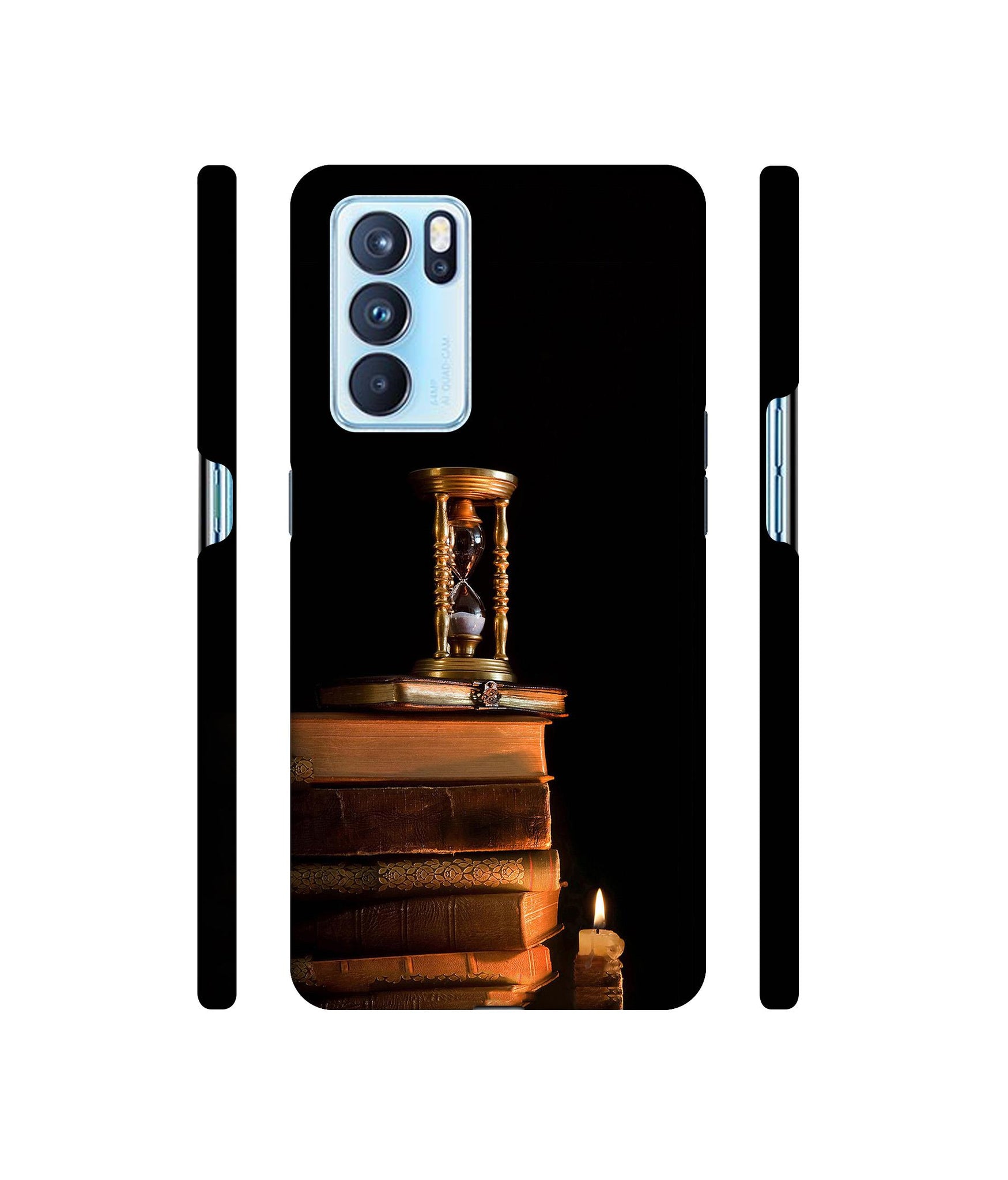 Magic Candles Books Designer Hard Back Cover for Oppo Reno6 Pro 5G