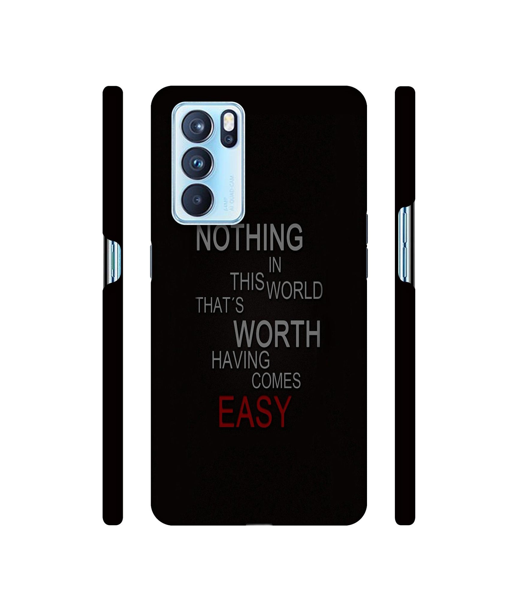 Life Quotes Designer Hard Back Cover for Oppo Reno6 Pro 5G