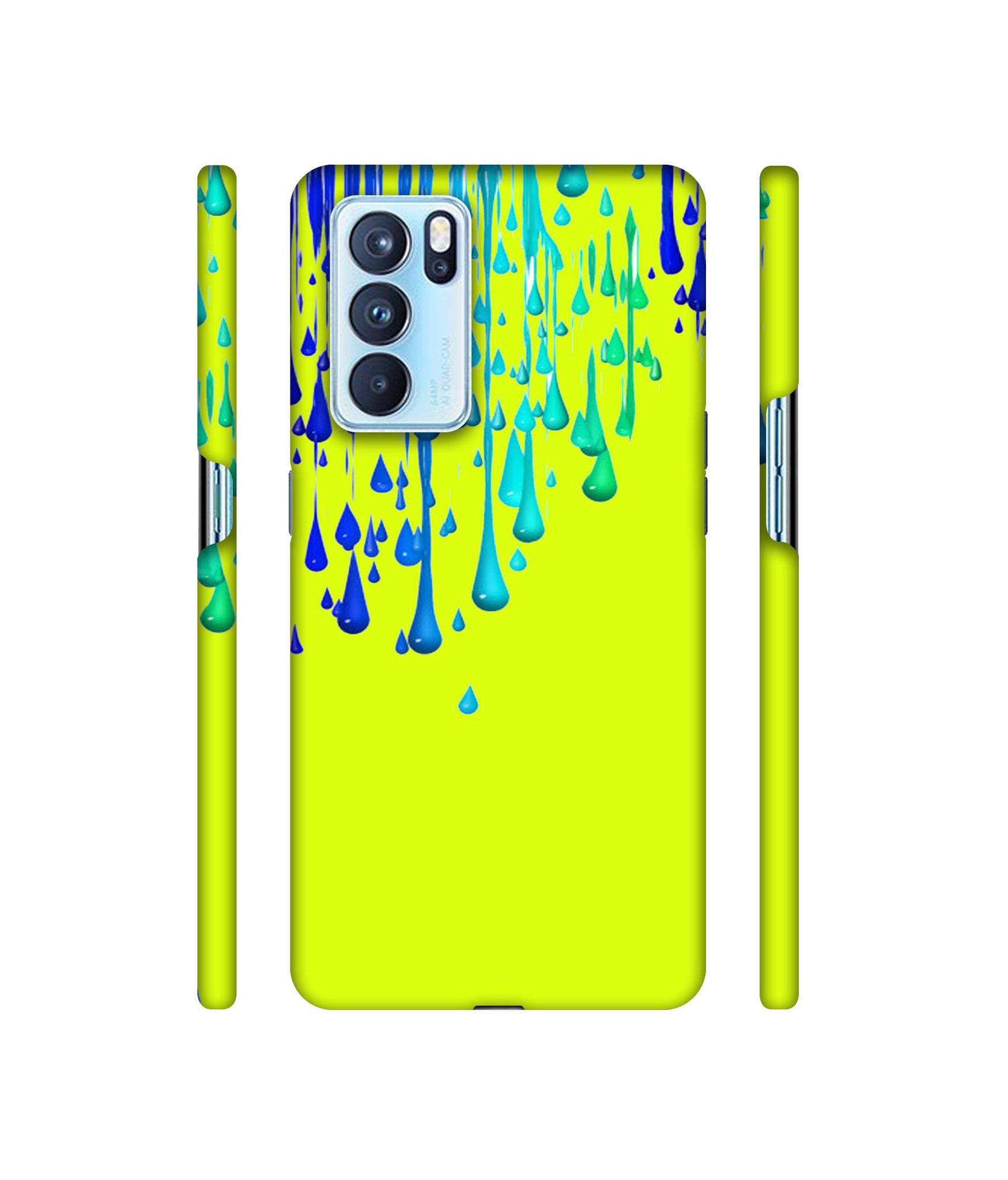 Neon Paint Designer Hard Back Cover for Oppo Reno6 Pro 5G