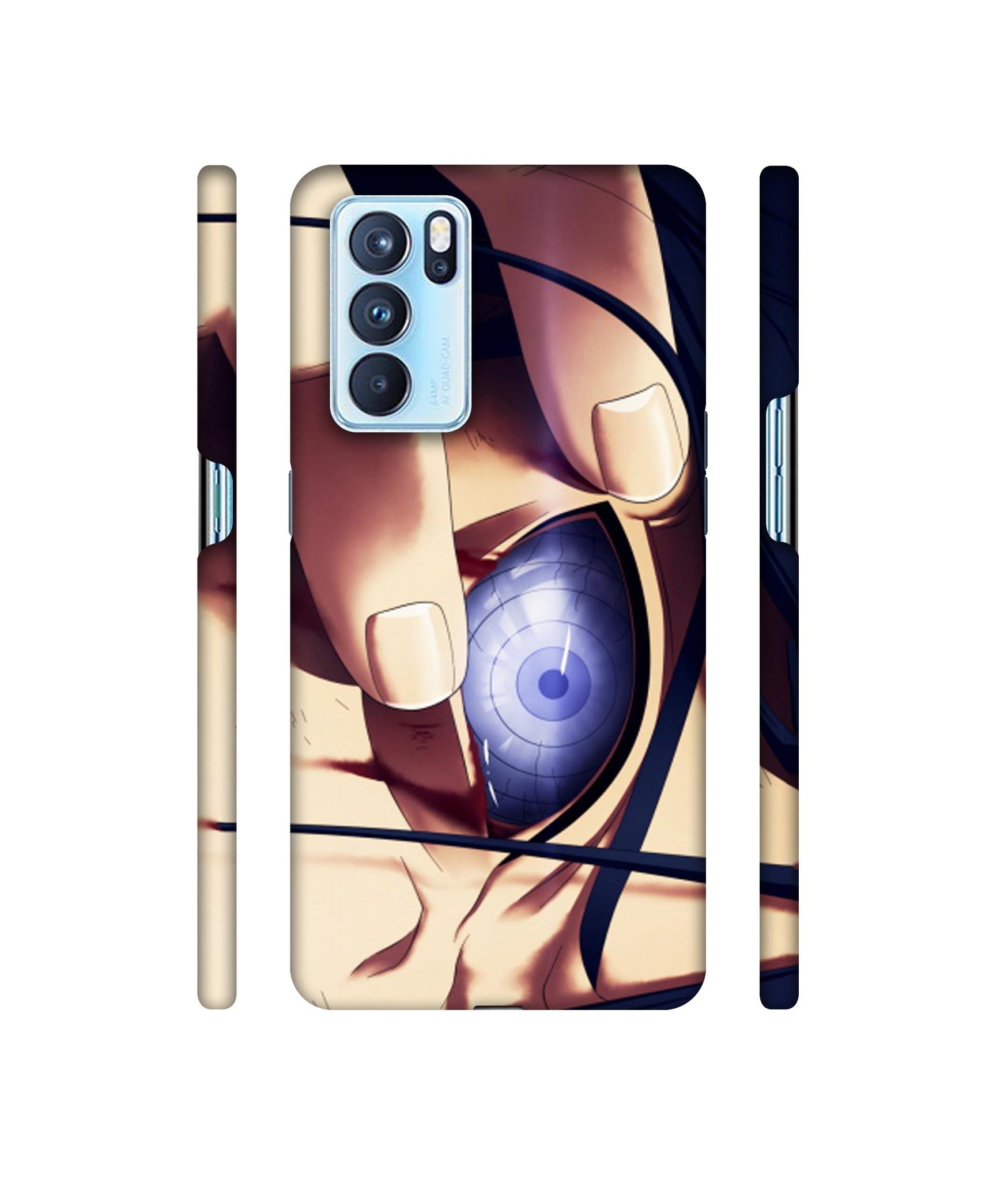 Anime Naruto Eye Designer Hard Back Cover for Oppo Reno6 Pro 5G
