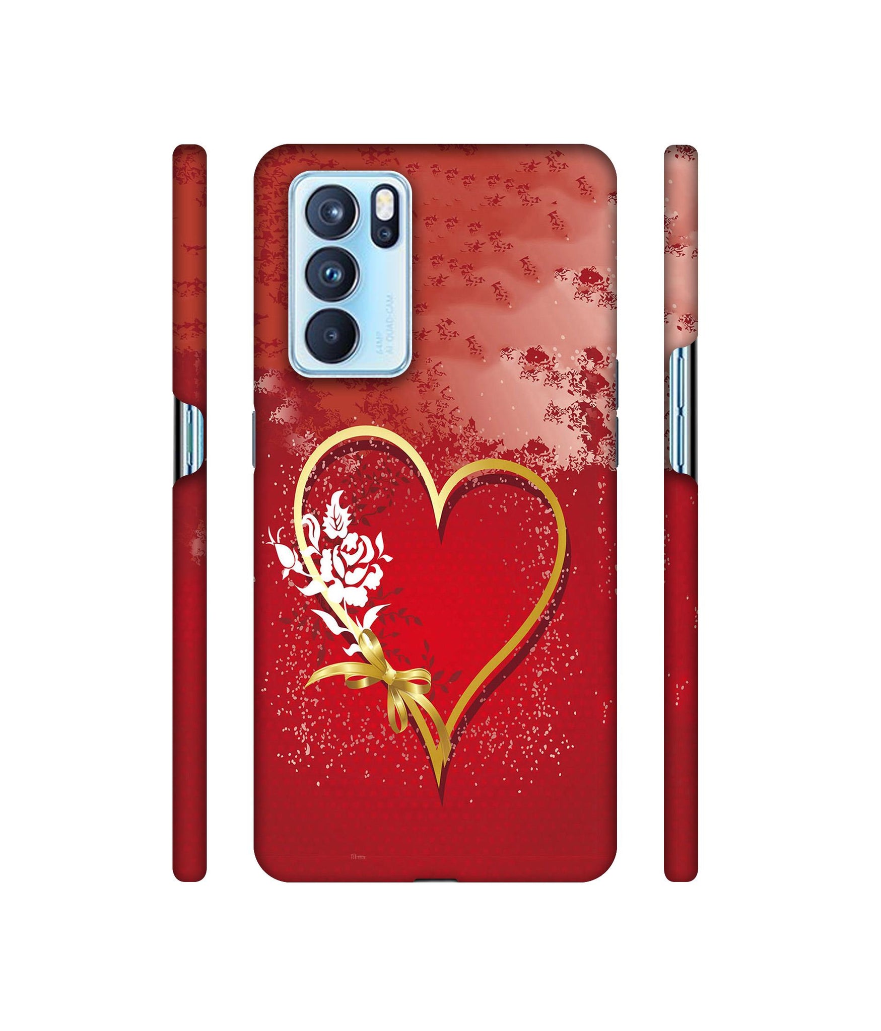 Love Rose Designer Hard Back Cover for Oppo Reno6 Pro 5G