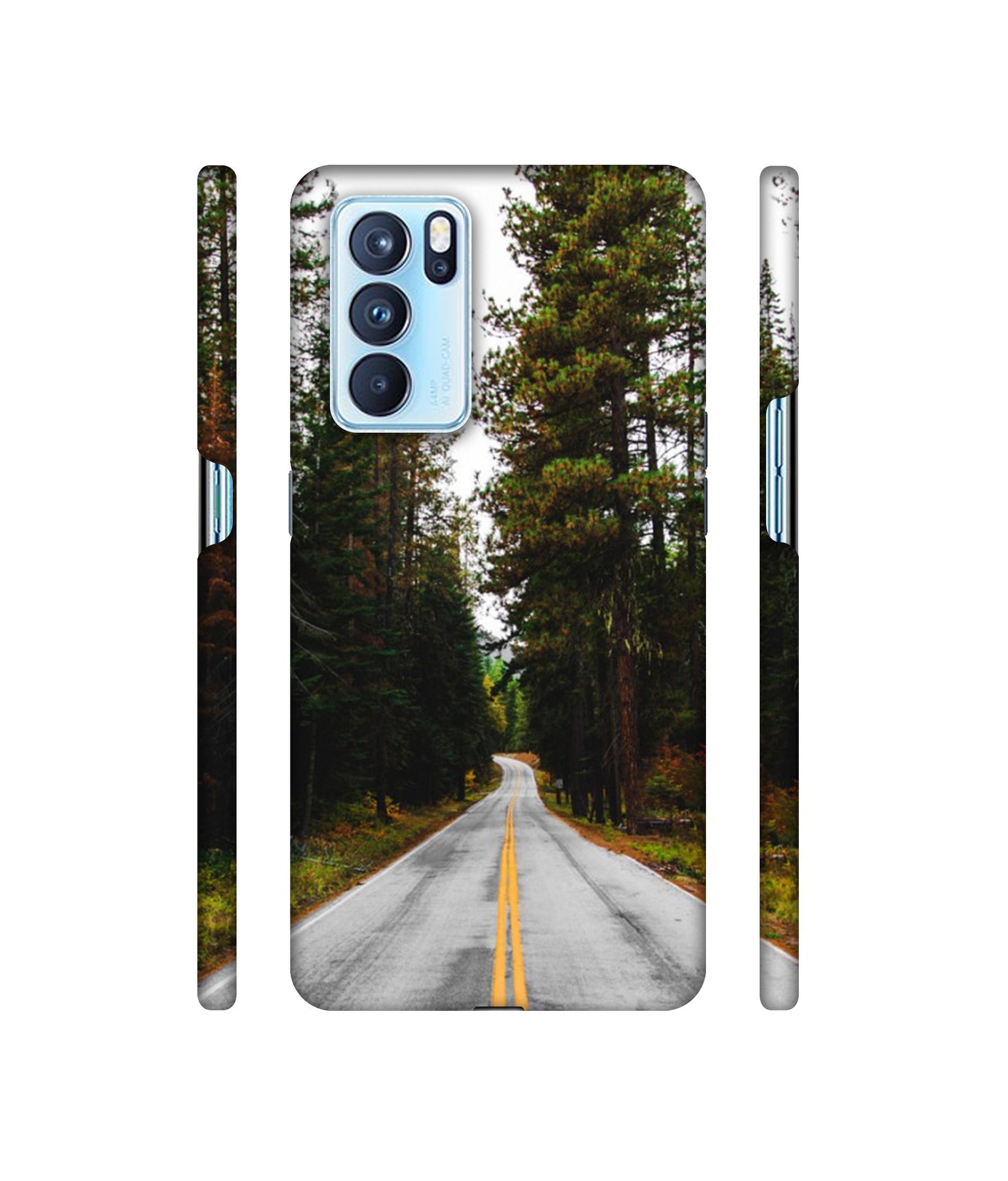 Road Photo Designer Hard Back Cover for Oppo Reno6 Pro 5G
