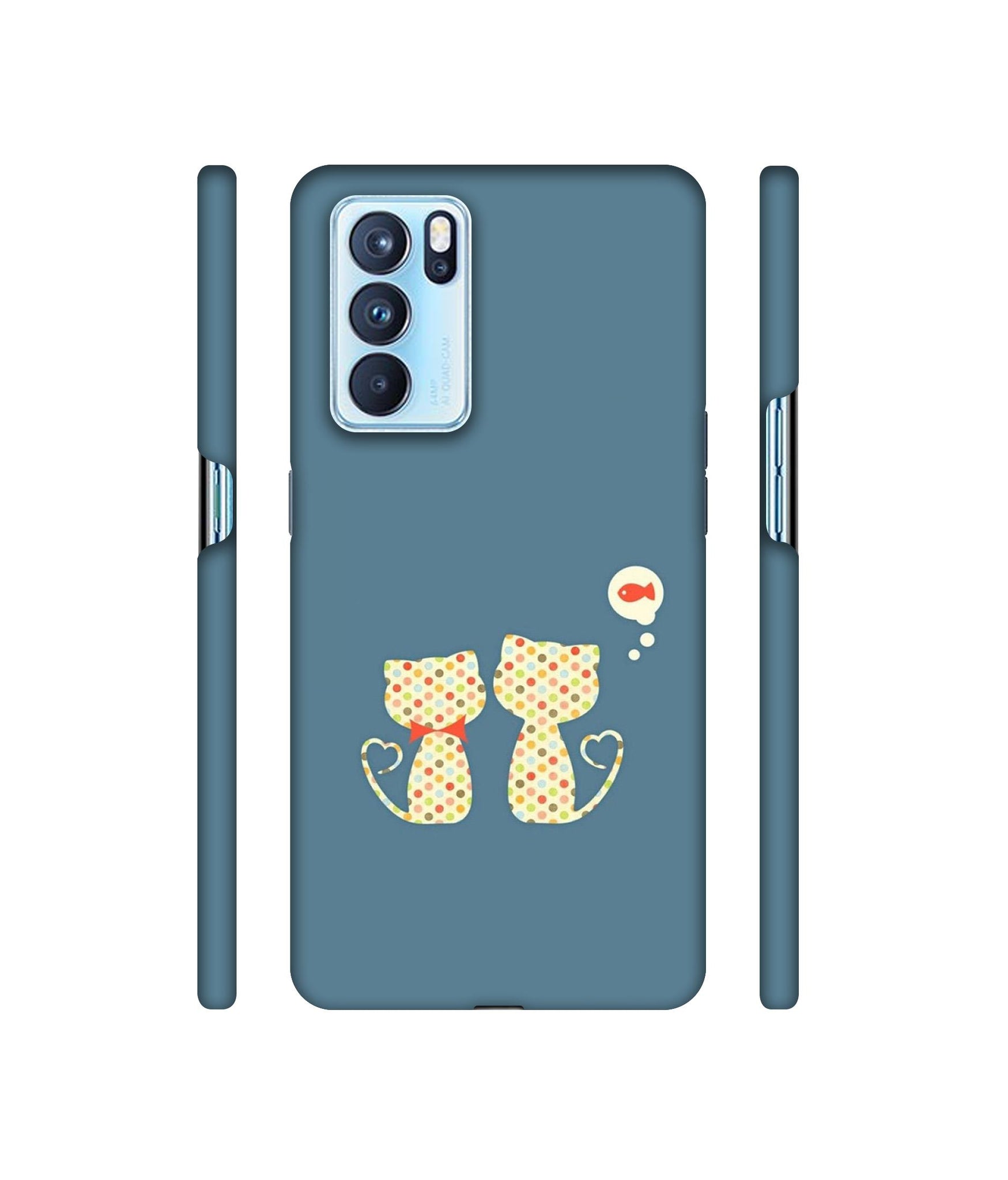 Fish On Mind Print Designer Hard Back Cover for Oppo Reno6 Pro 5G
