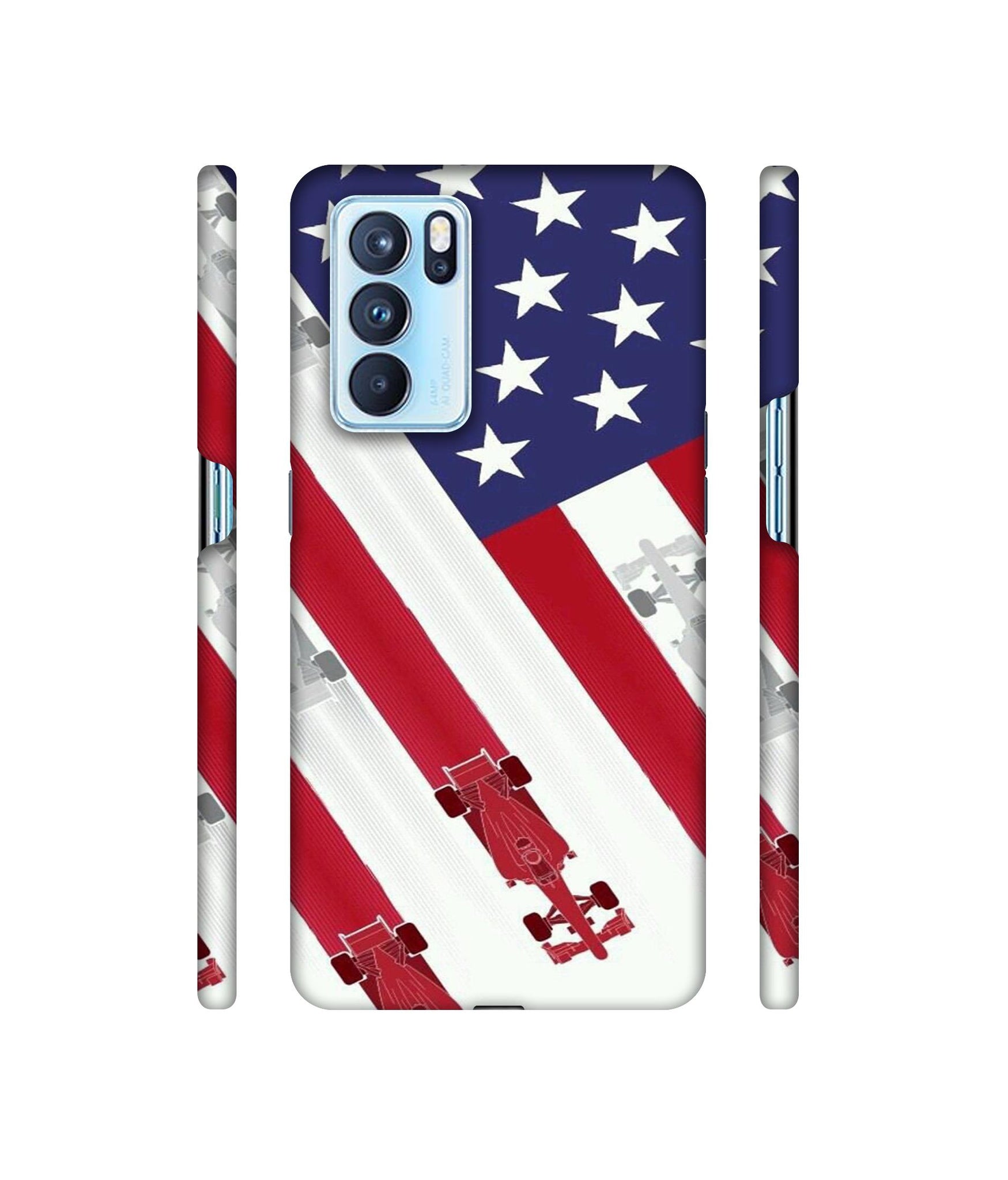Ferrari On the Zoom Print Designer Hard Back Cover for Oppo Reno6 Pro 5G