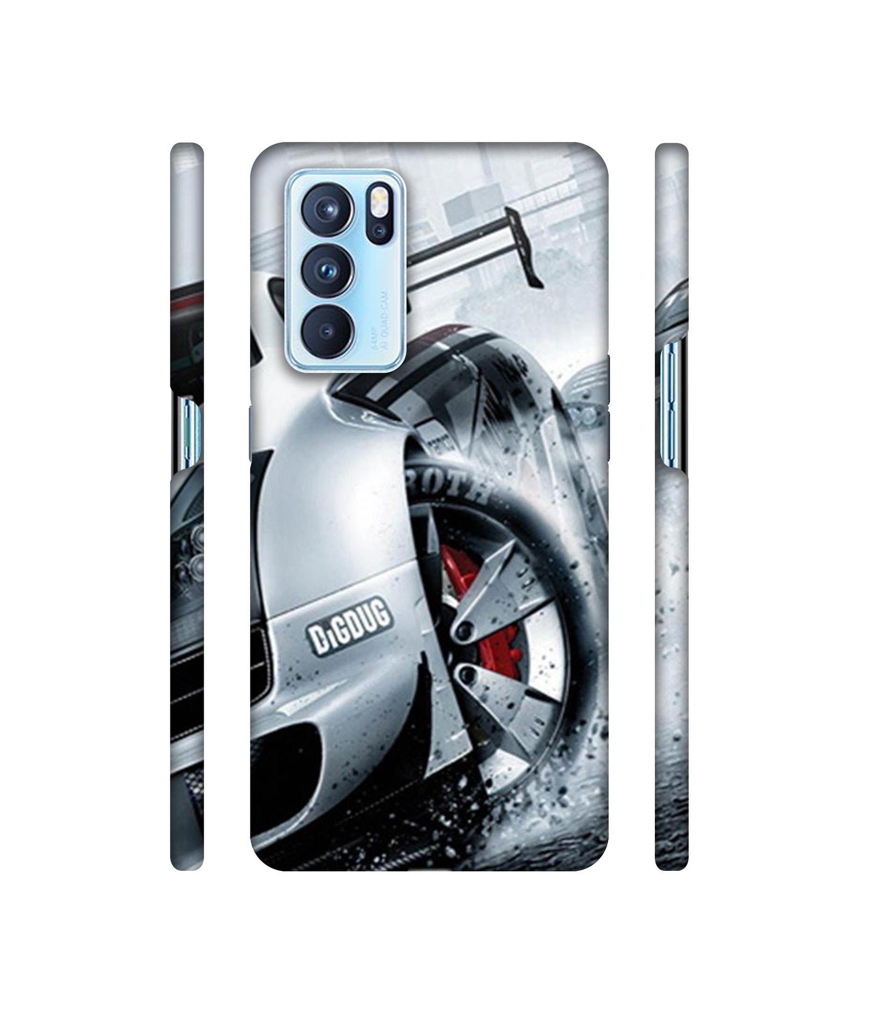 Drift Sport Print Designer Hard Back Cover for Oppo Reno6 Pro 5G