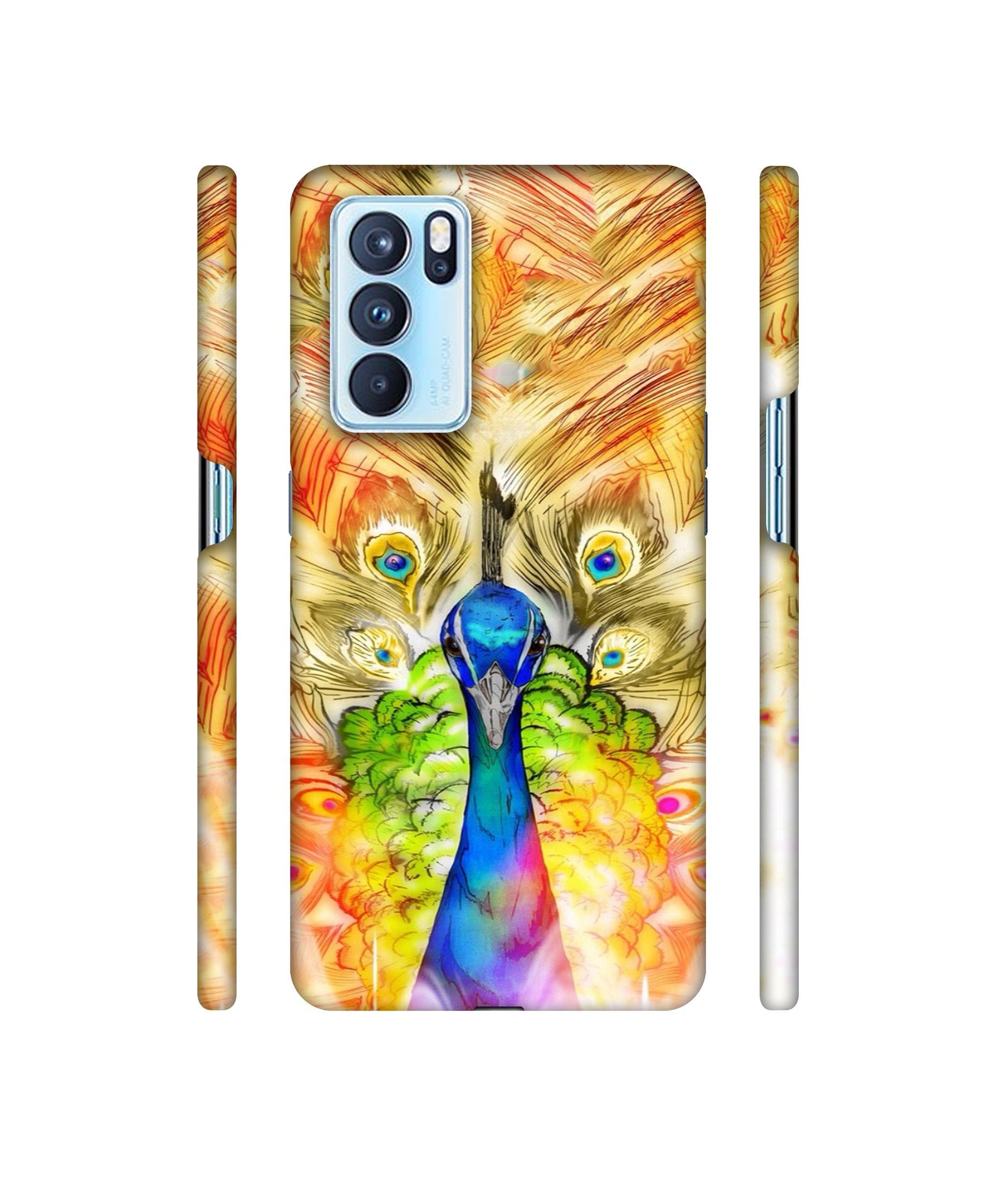 Colorful Joy Pattern Designer Hard Back Cover for Oppo Reno6 Pro 5G
