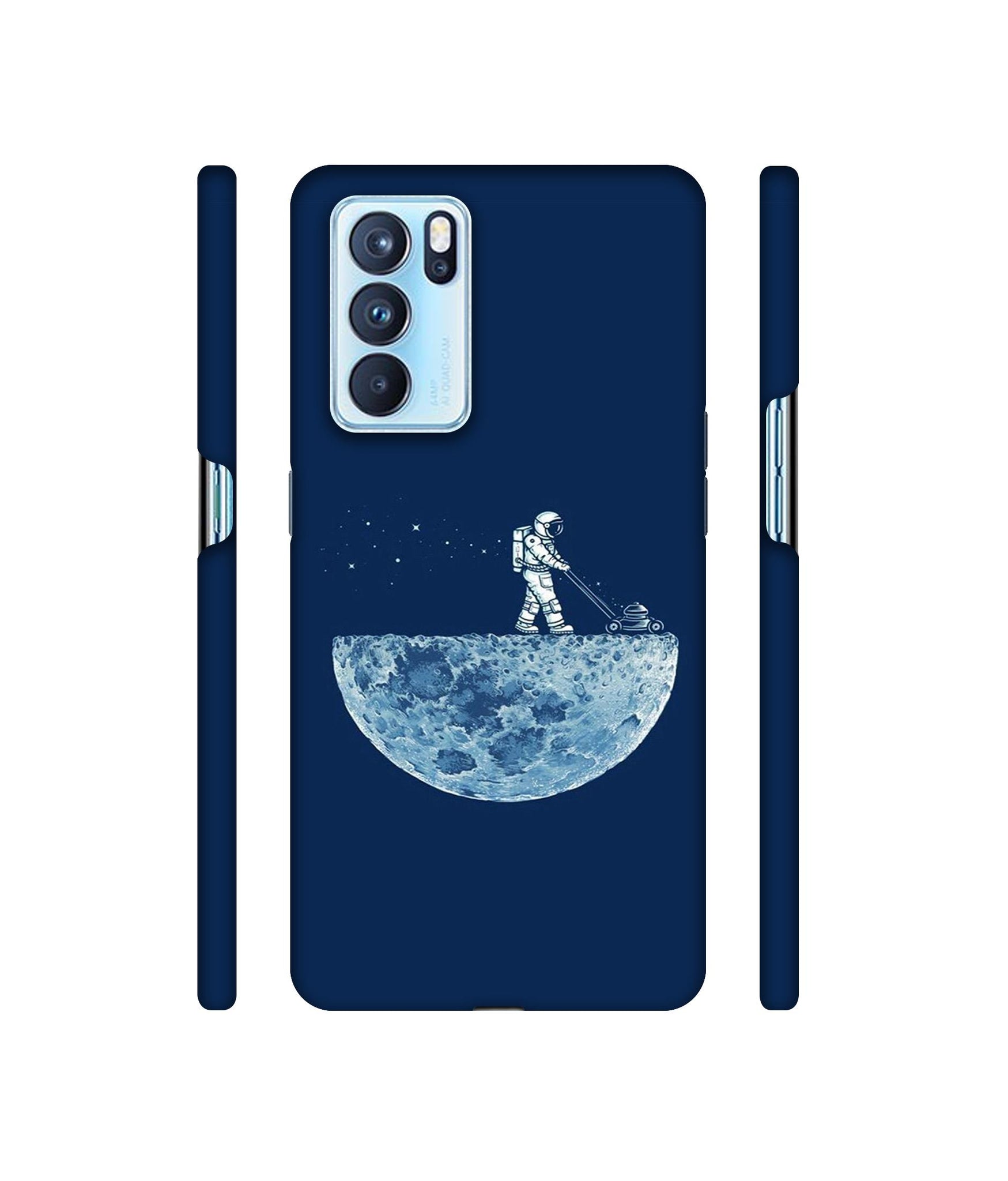 Moon Walk Designer Hard Back Cover for Oppo Reno6 Pro 5G