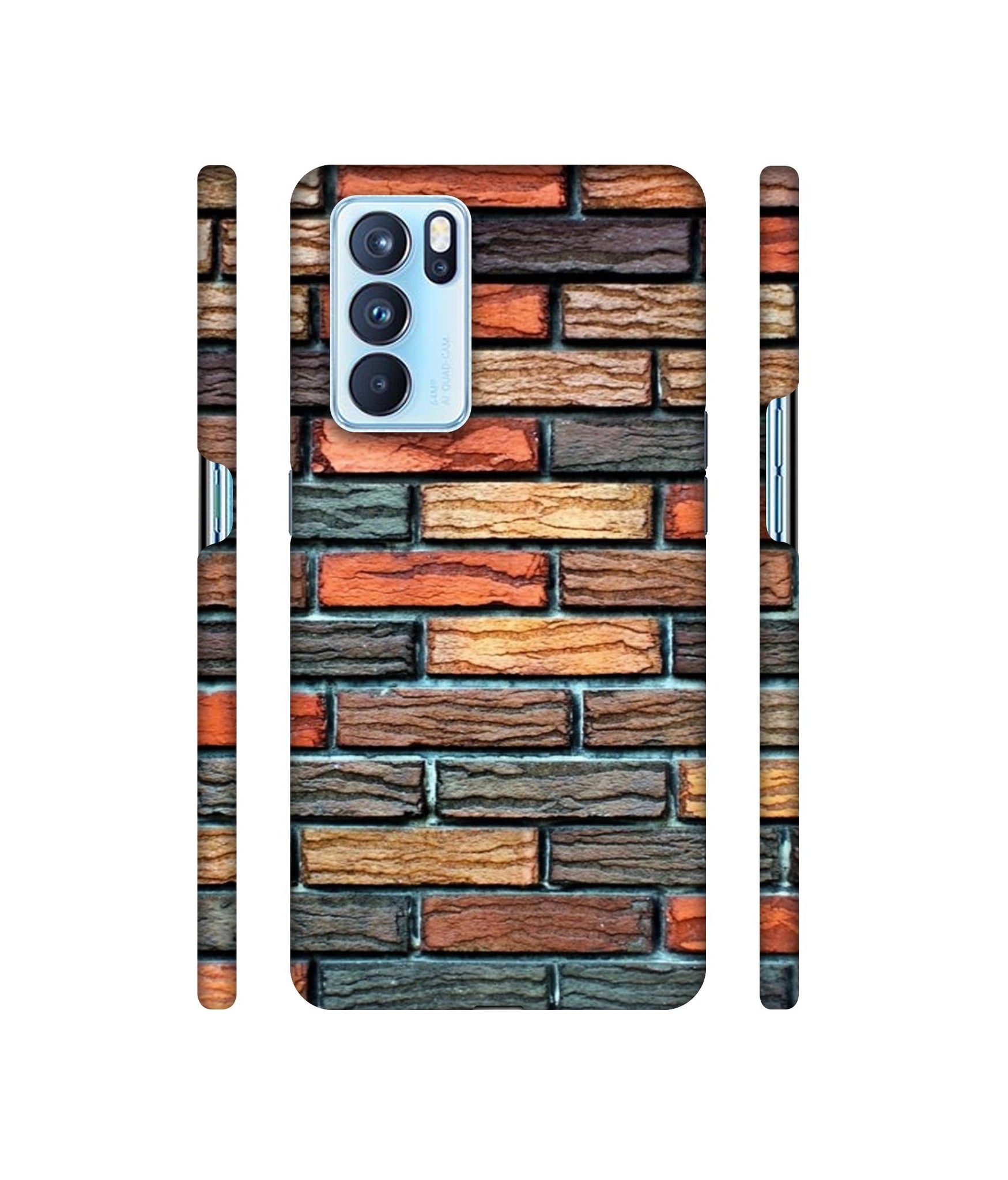 Brick Wall Designer Hard Back Cover for Oppo Reno6 Pro 5G