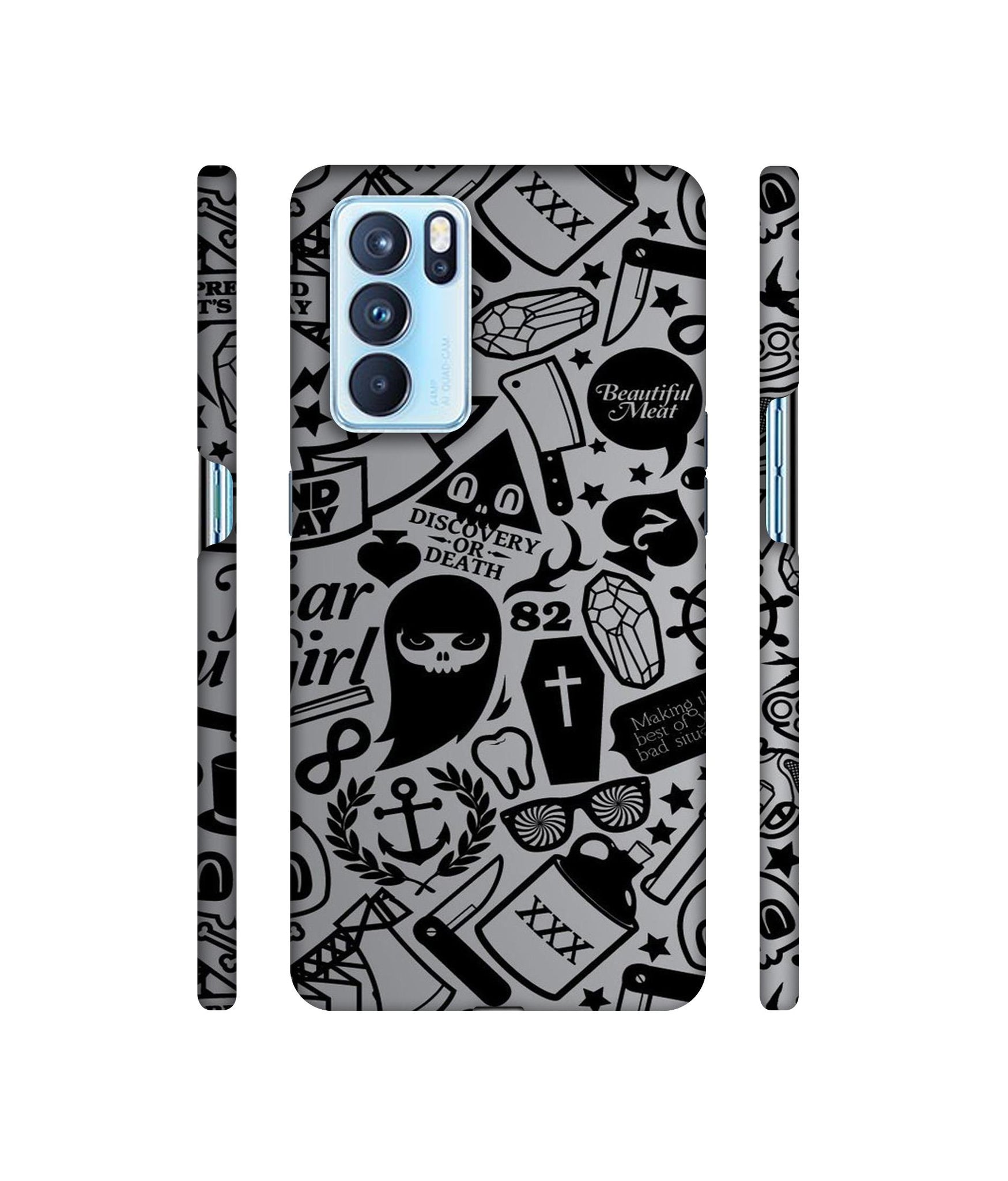 Discover Or Death Designer Hard Back Cover for Oppo Reno6 Pro 5G