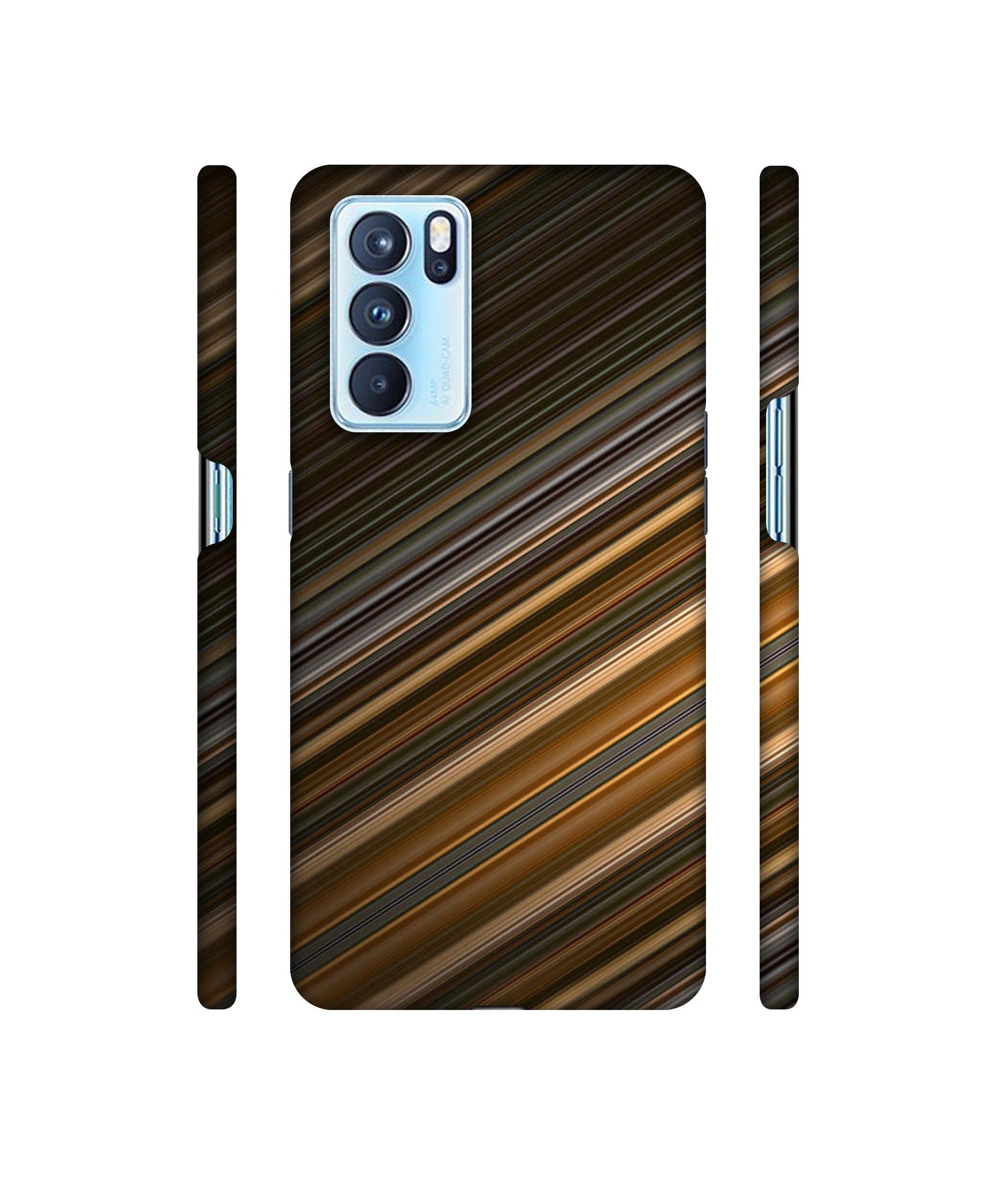 Stripes Designer Hard Back Cover for Oppo Reno6 Pro 5G
