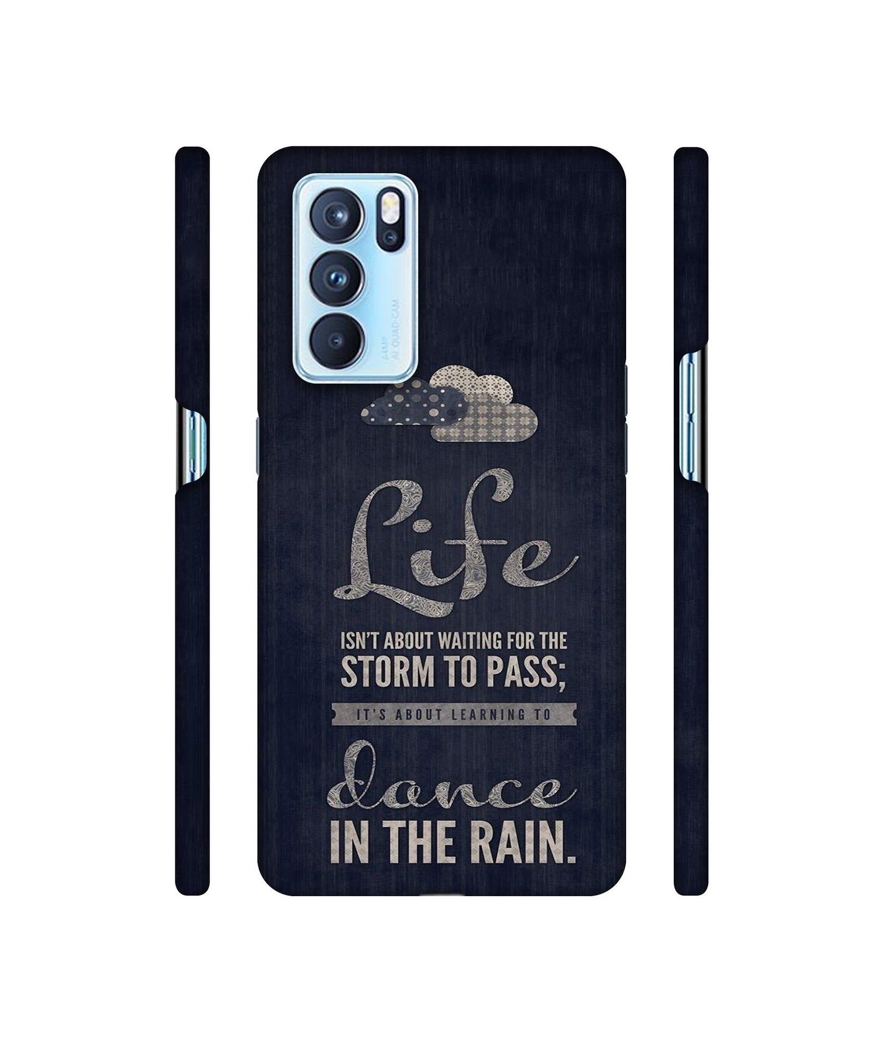 Life in The Rain Designer Hard Back Cover for Oppo Reno6 Pro 5G