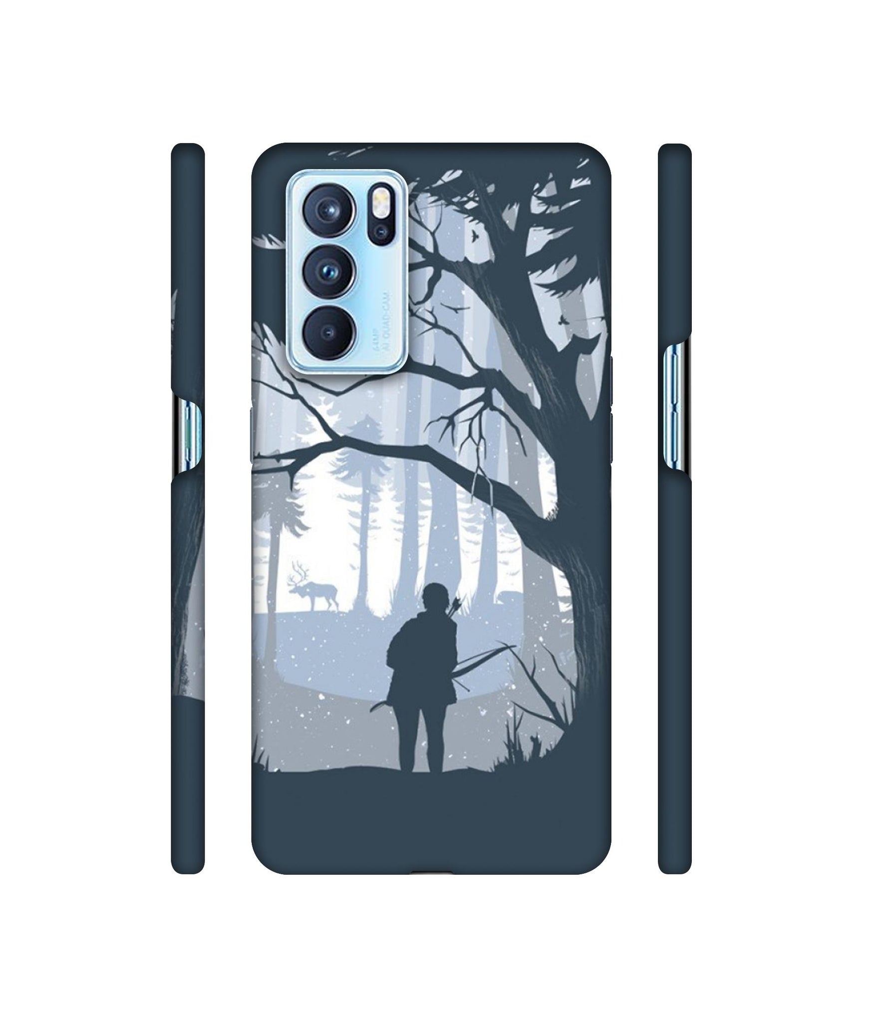 Hunter Designer Hard Back Cover for Oppo Reno6 Pro 5G