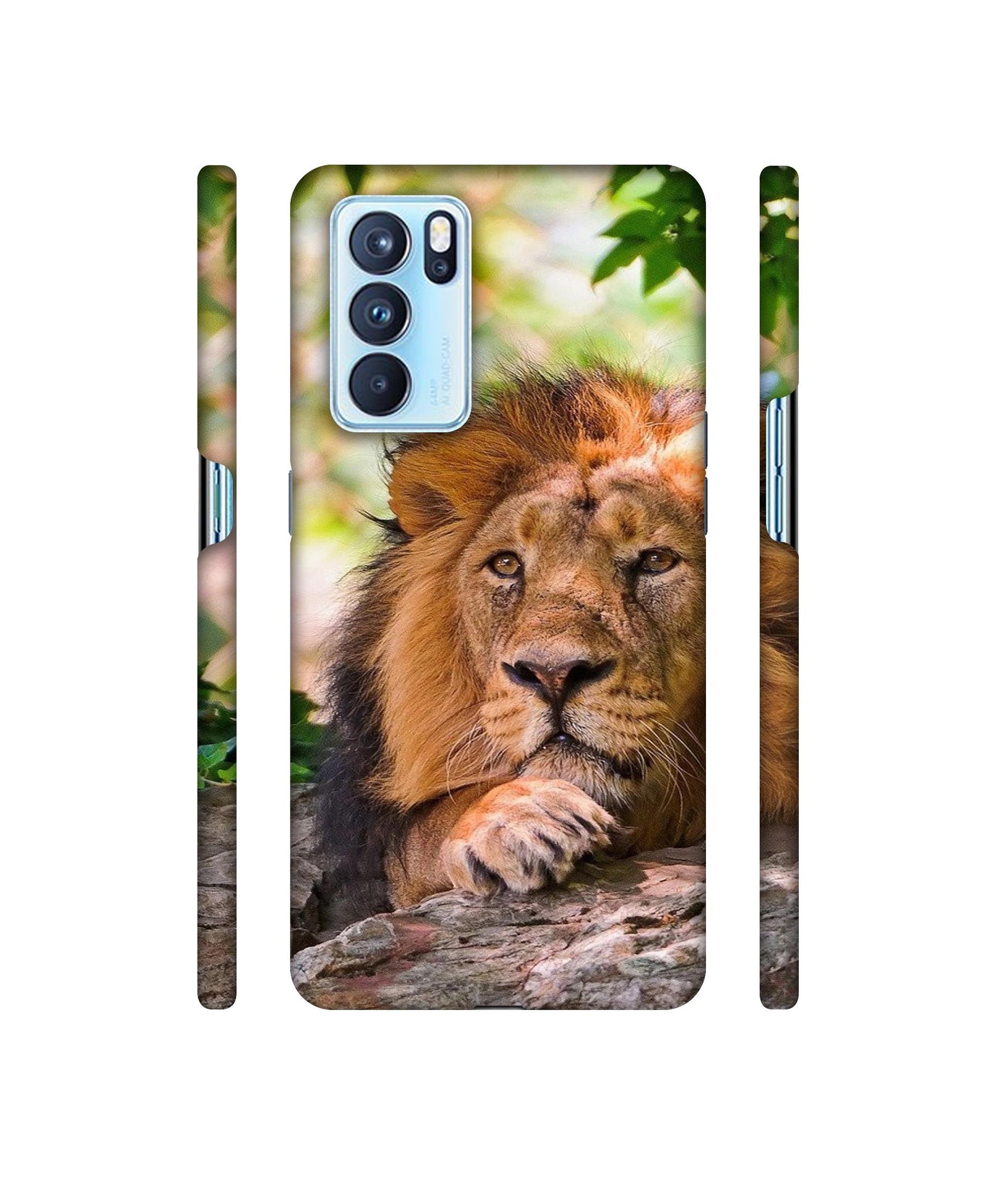 Tiger Pattern Print Designer Hard Back Cover for Oppo Reno6 Pro 5G