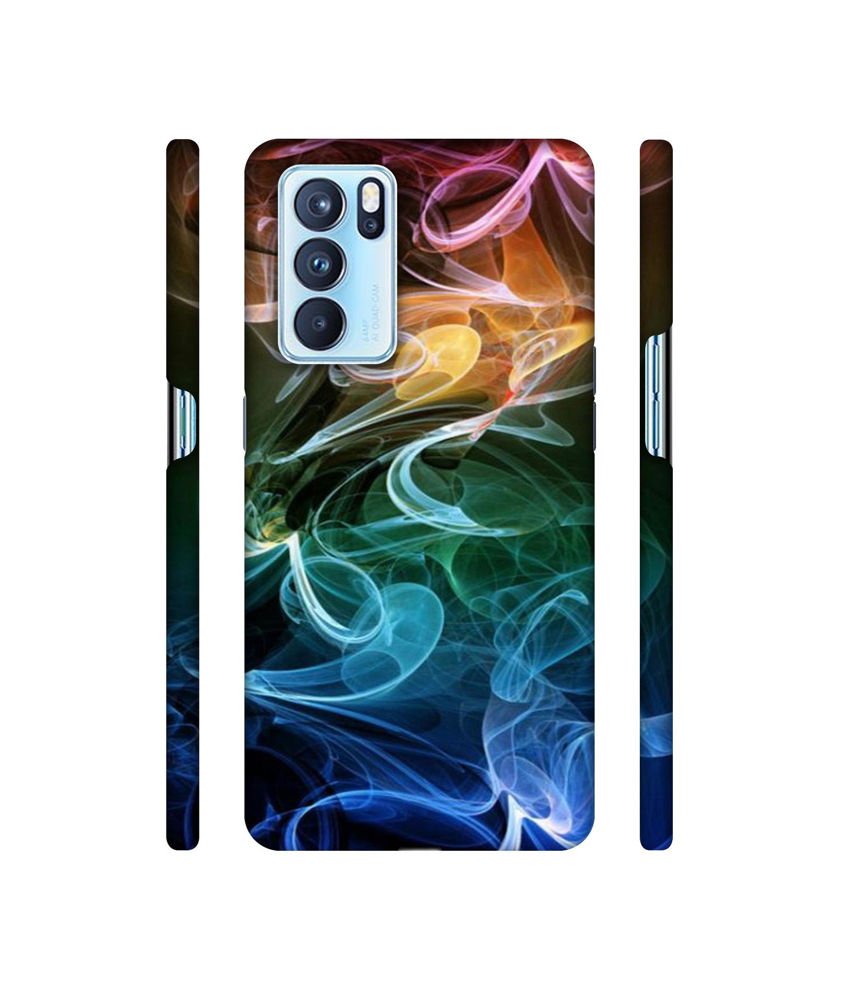 Smoky Pattern Designer Hard Back Cover for Oppo Reno6 Pro 5G