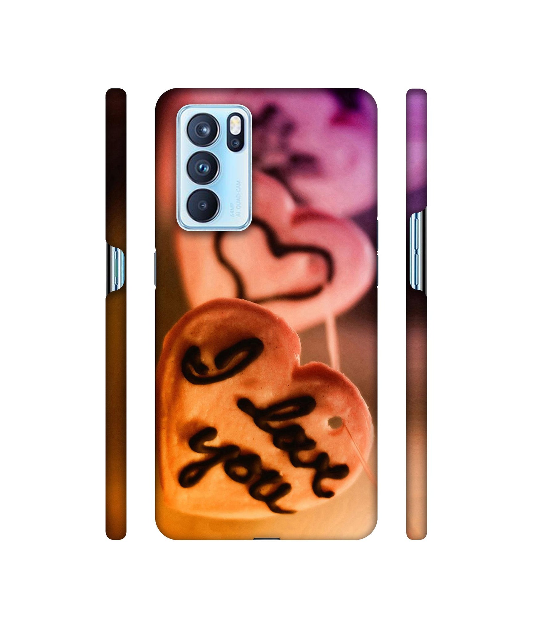 I Love you Designer Hard Back Cover for Oppo Reno6 Pro 5G