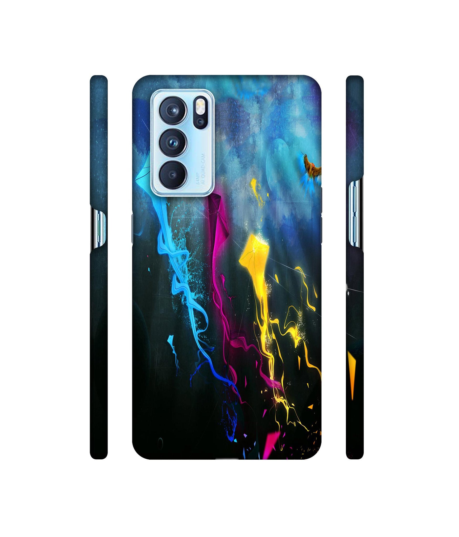 Kites Designer Hard Back Cover for Oppo Reno6 Pro 5G