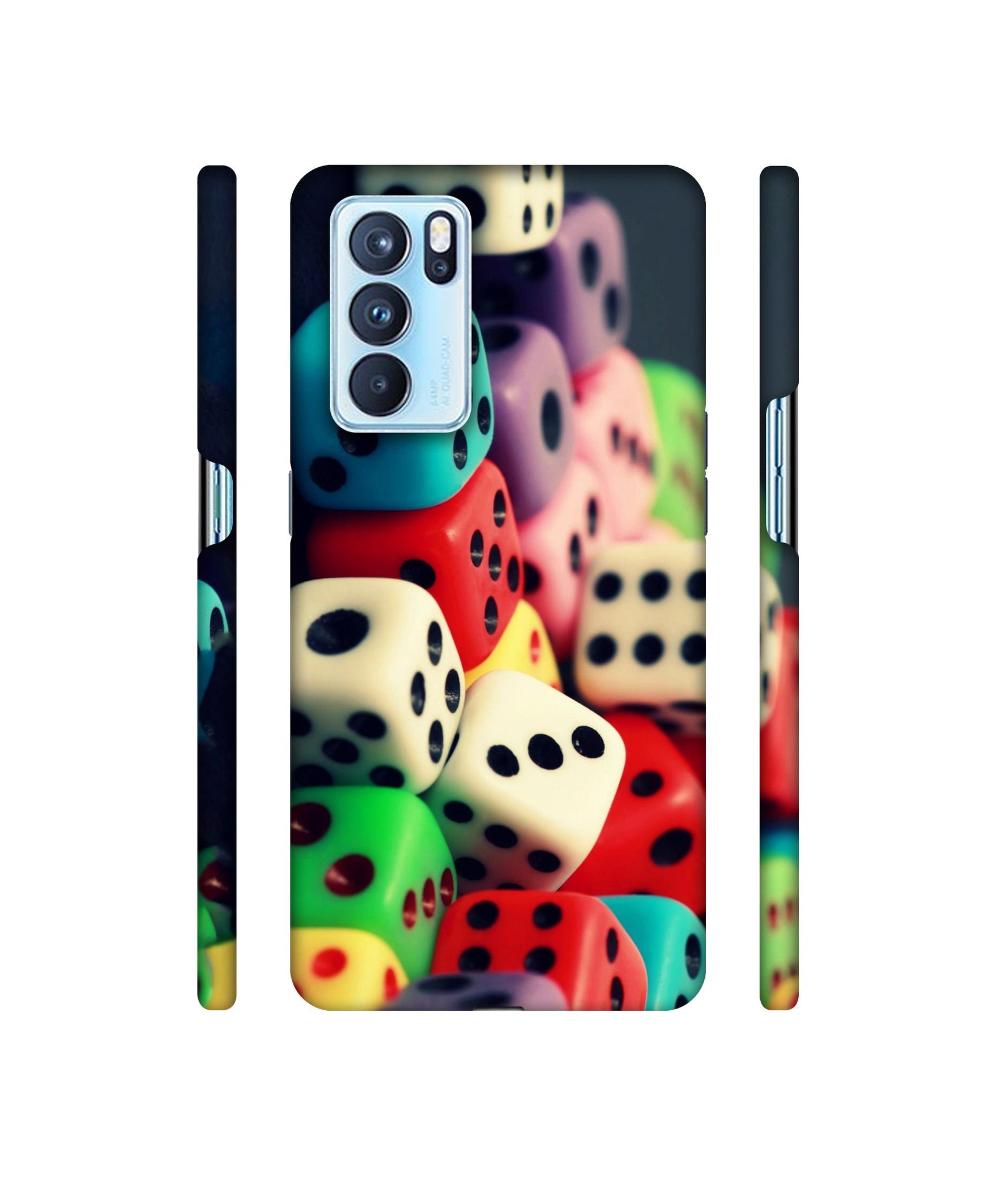 Dice Designer Hard Back Cover for Oppo Reno6 Pro 5G