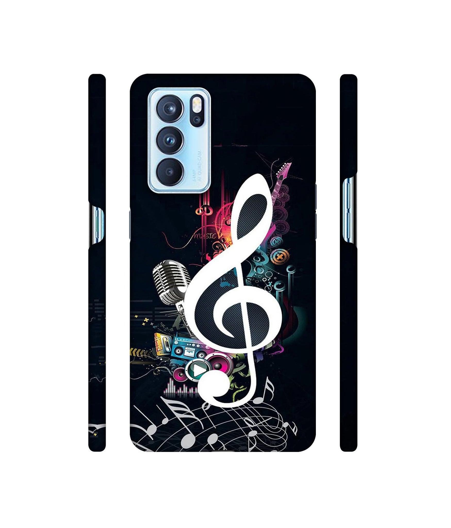 Mike and Music Designer Hard Back Cover for Oppo Reno6 Pro 5G