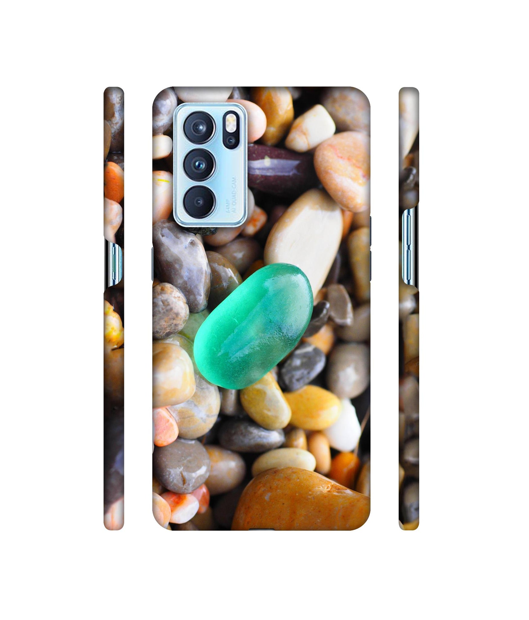 Sea Stones Designer Hard Back Cover for Oppo Reno6 Pro 5G