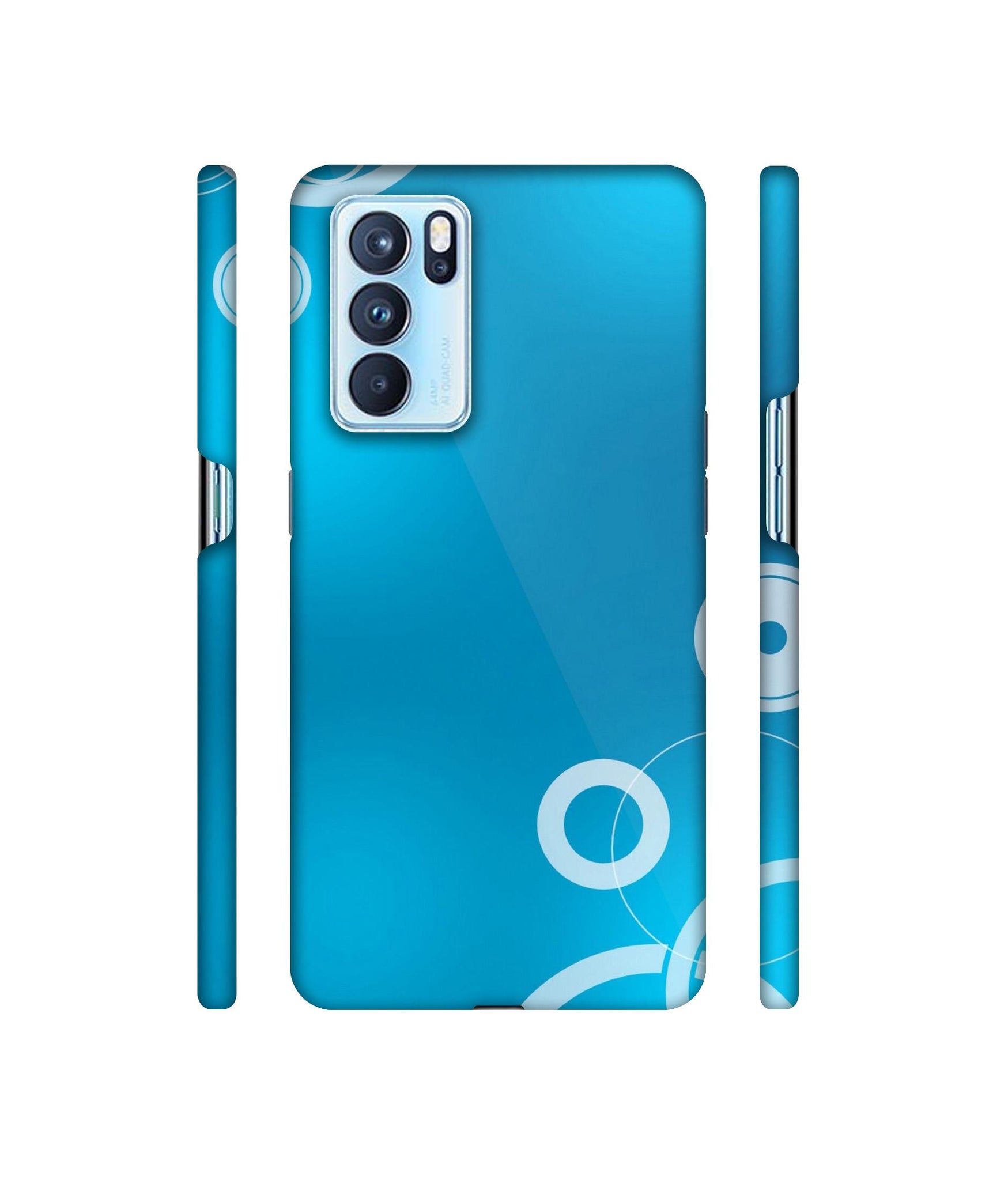 Circle Background Designer Hard Back Cover for Oppo Reno6 Pro 5G