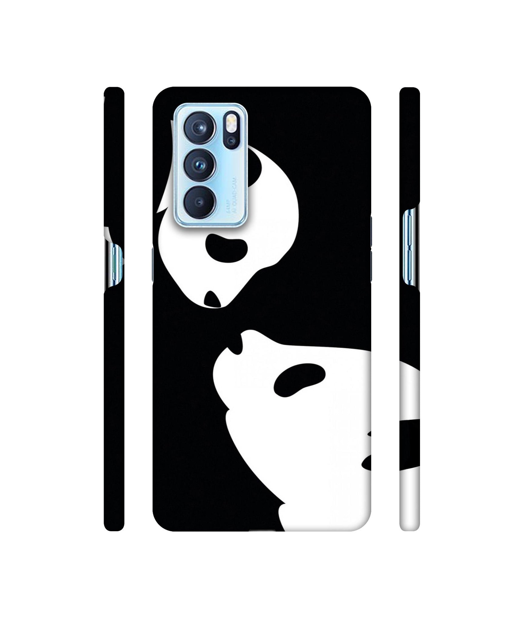 Panda Drawing Designer Hard Back Cover for Oppo Reno6 Pro 5G