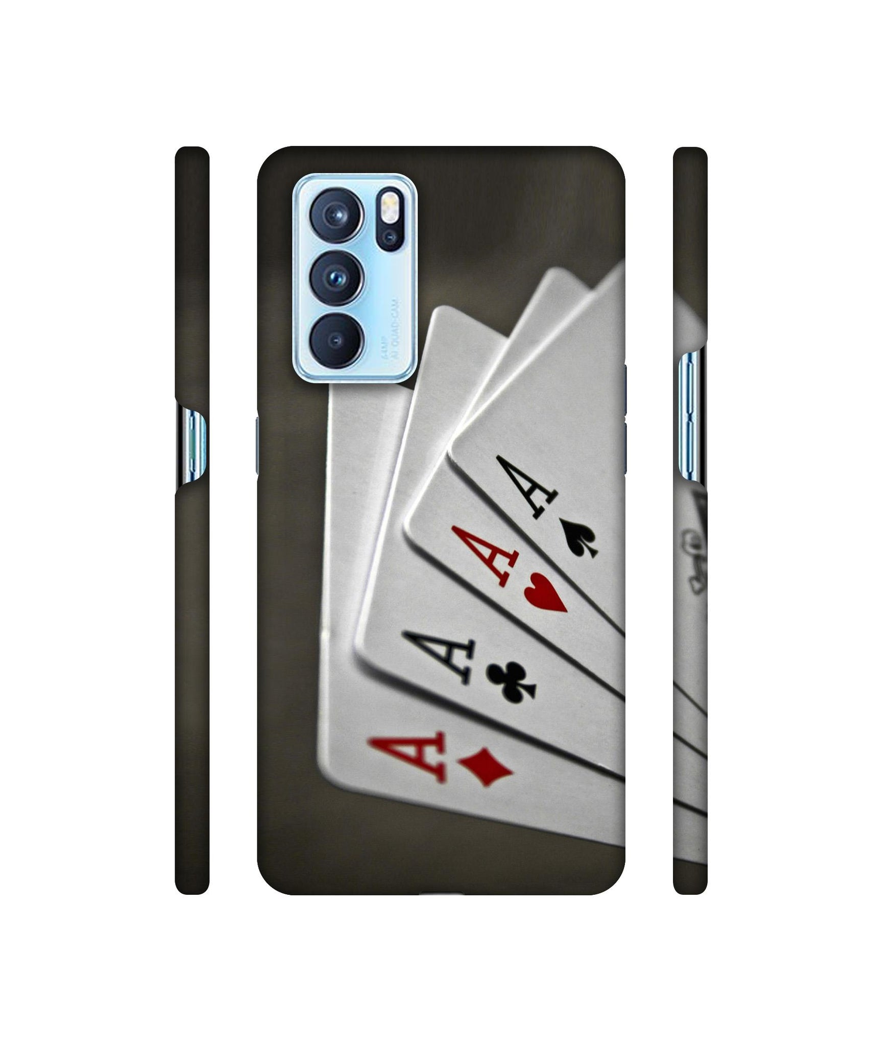 Ace Cards Designer Hard Back Cover for Oppo Reno6 Pro 5G