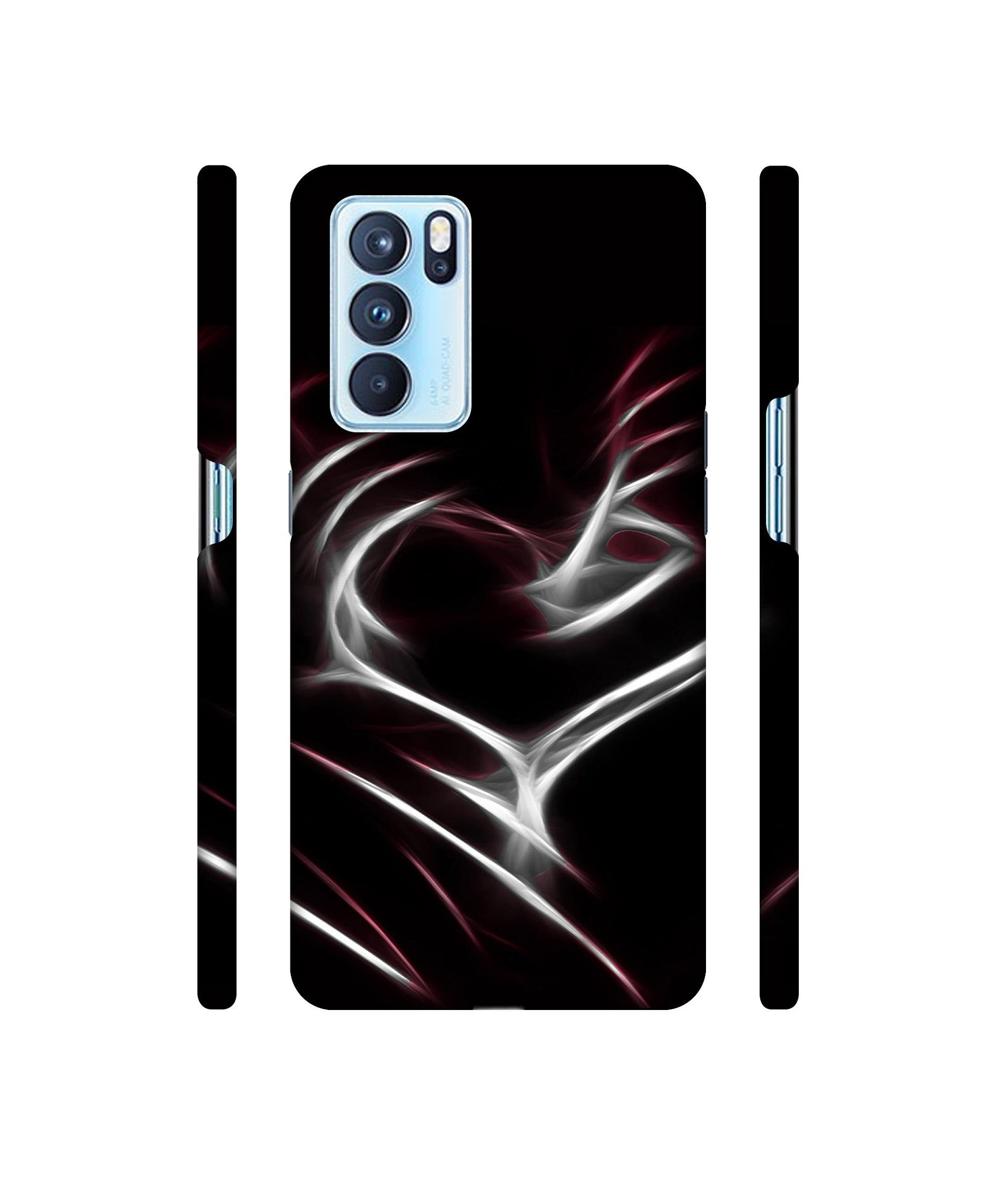 Heart Line Designer Hard Back Cover for Oppo Reno6 Pro 5G