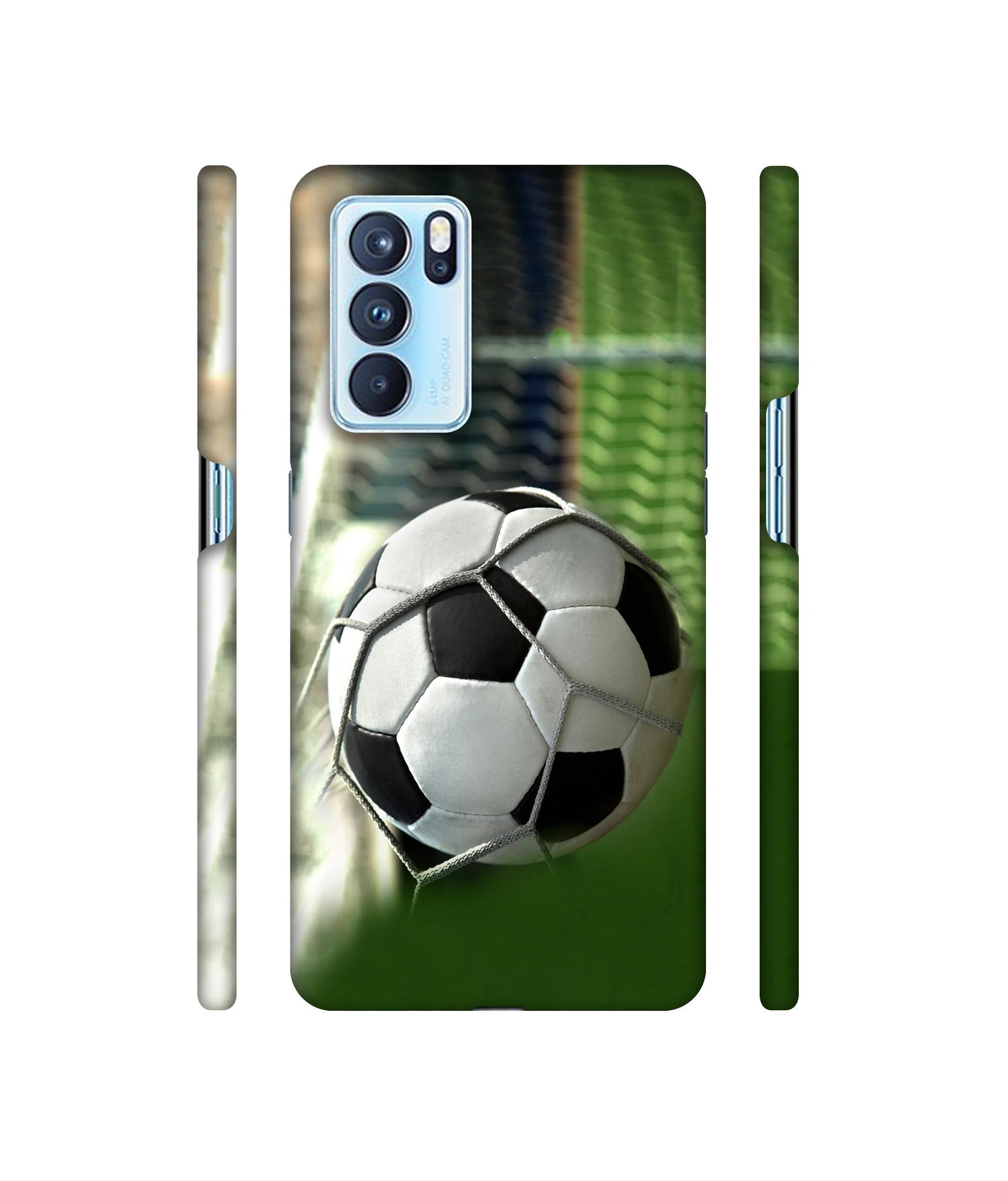 Football Designer Hard Back Cover for Oppo Reno6 Pro 5G