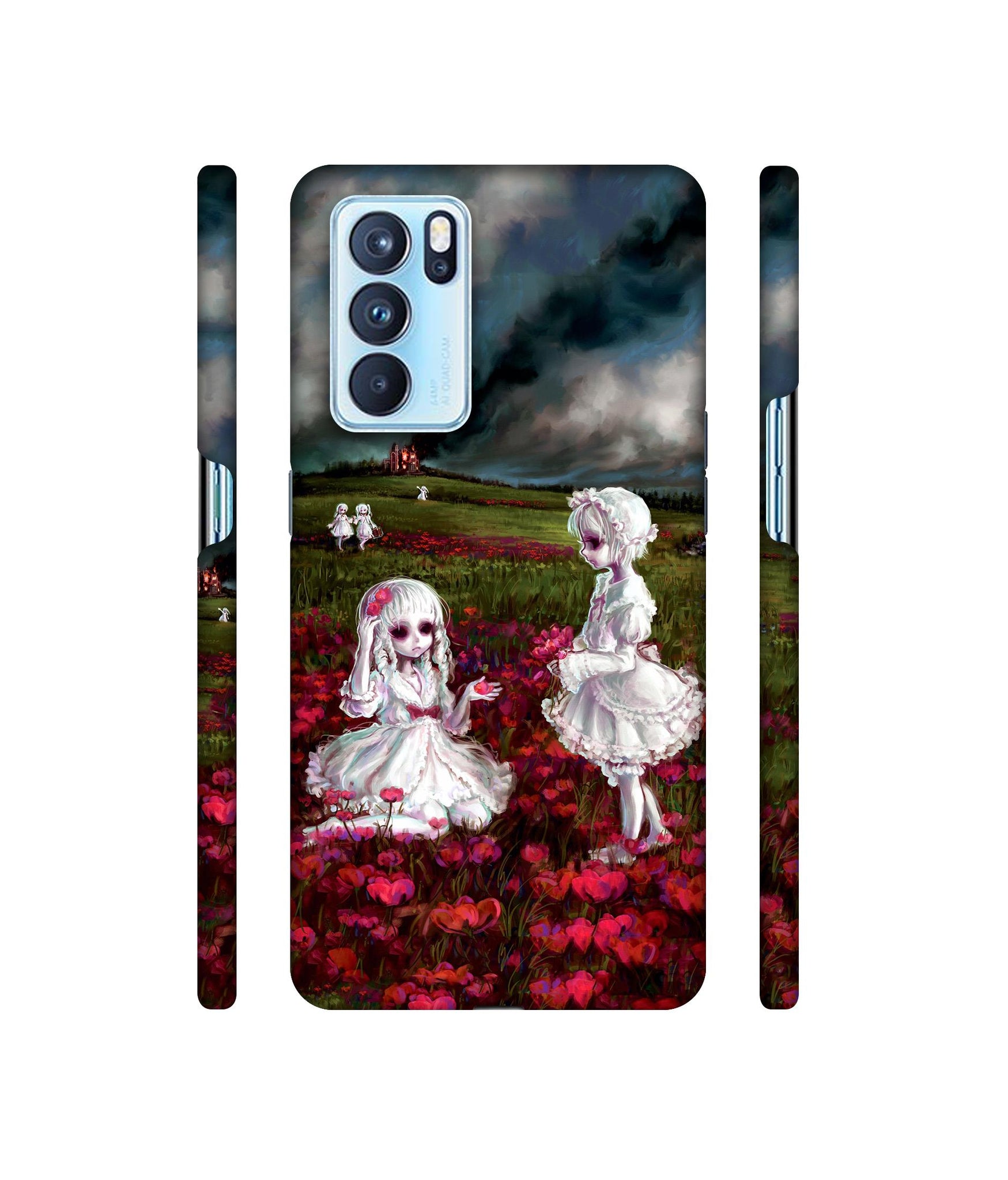 Vampires Girls Designer Hard Back Cover for Oppo Reno6 Pro 5G