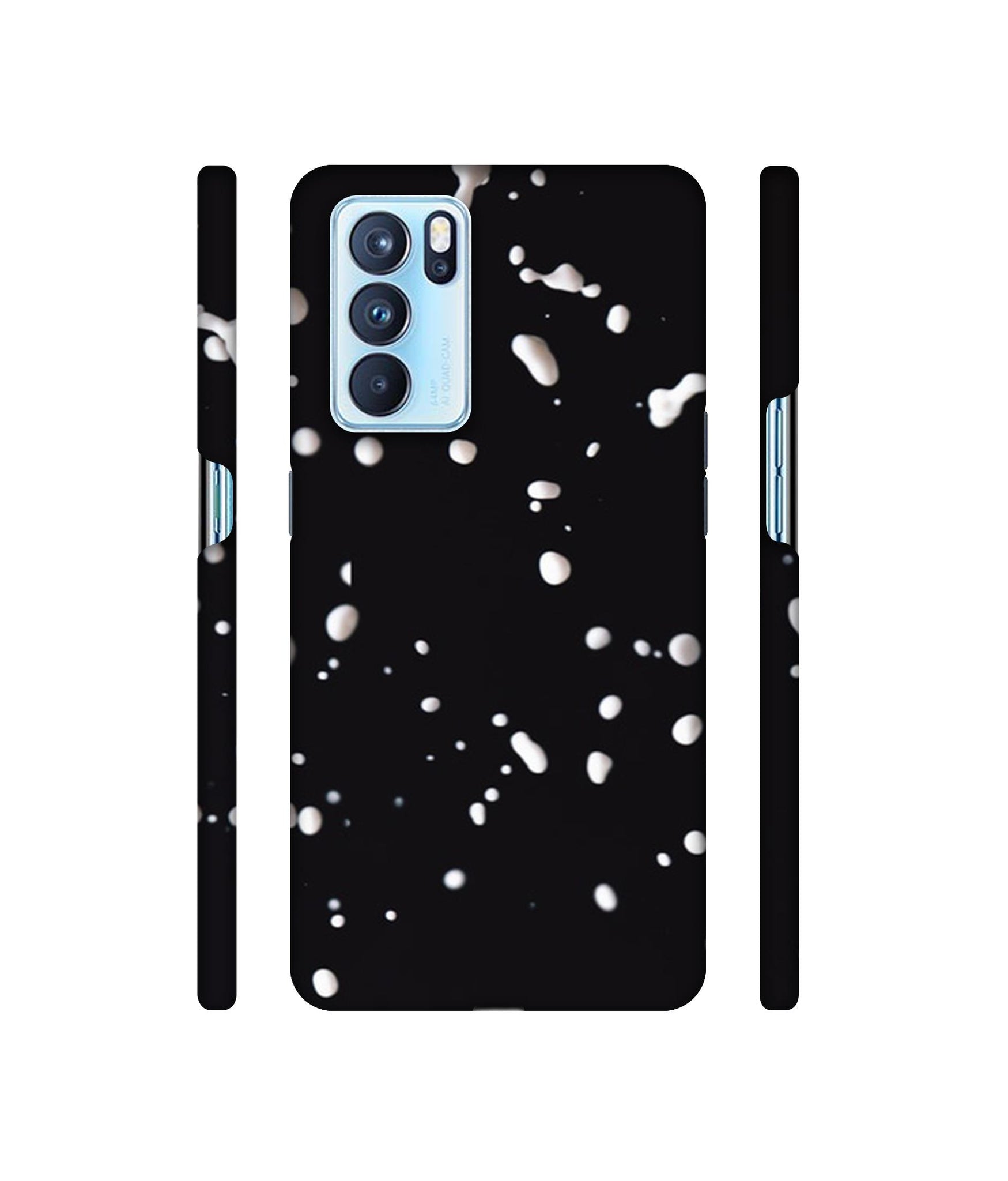 Milk Splash Designer Hard Back Cover for Oppo Reno6 Pro 5G