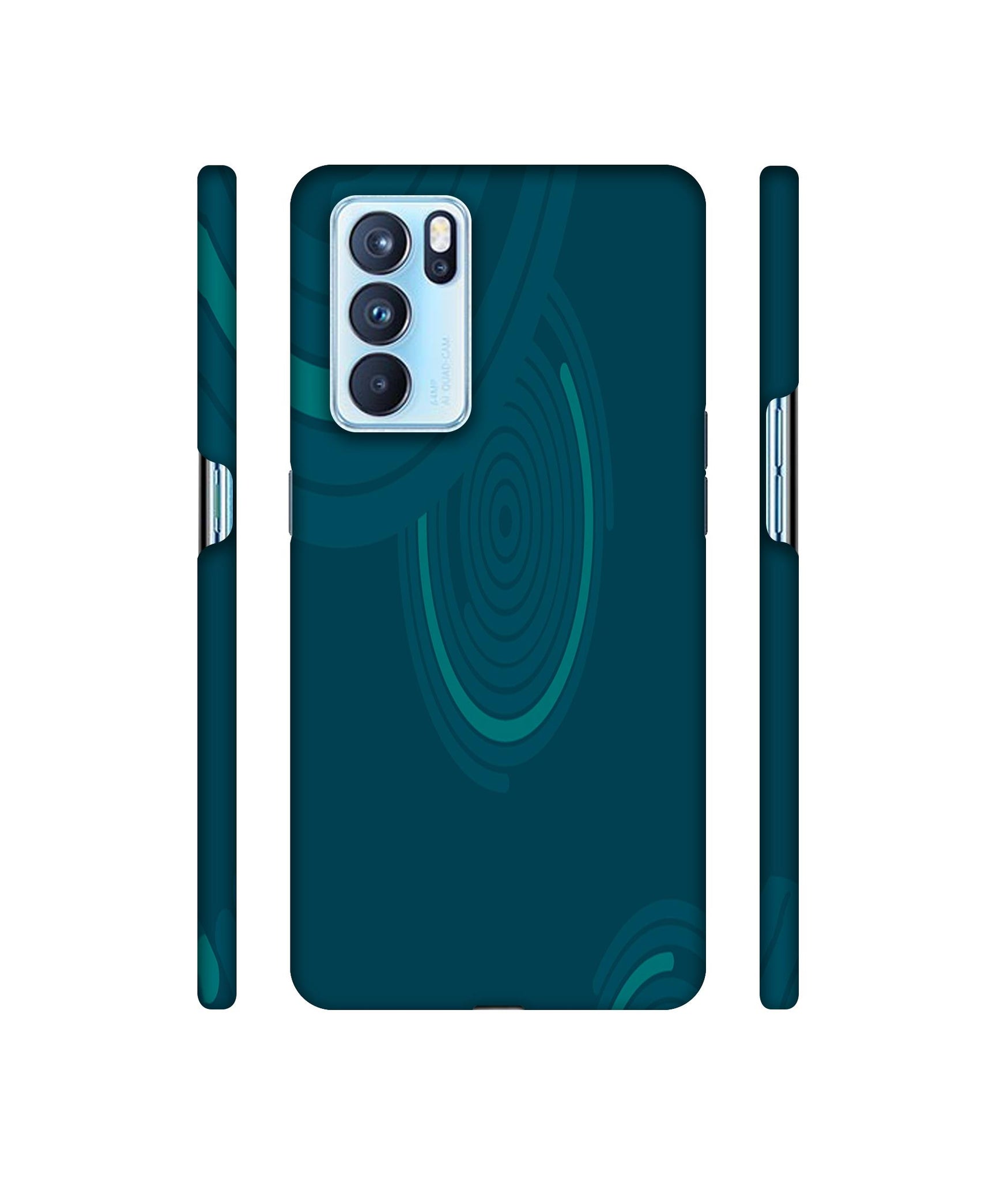 Round Texture Designer Hard Back Cover for Oppo Reno6 Pro 5G