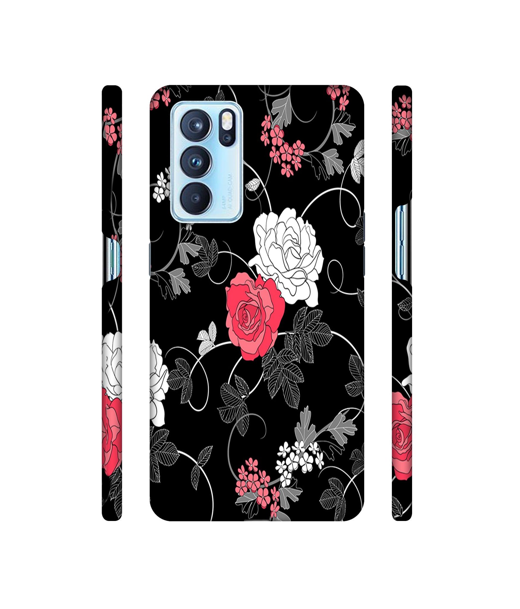 Roses Designer Hard Back Cover for Oppo Reno6 Pro 5G