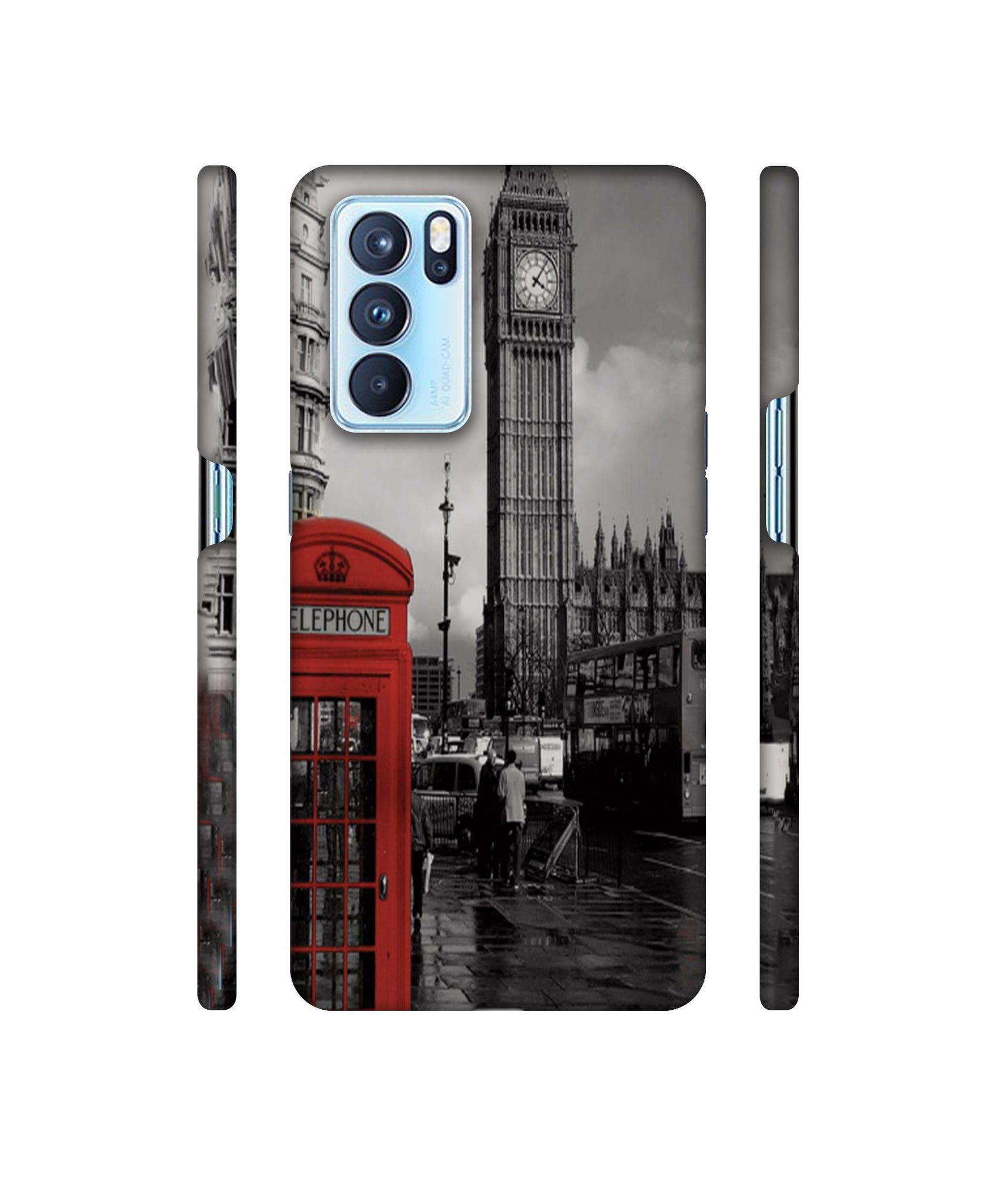 London Theme Designer Hard Back Cover for Oppo Reno6 Pro 5G