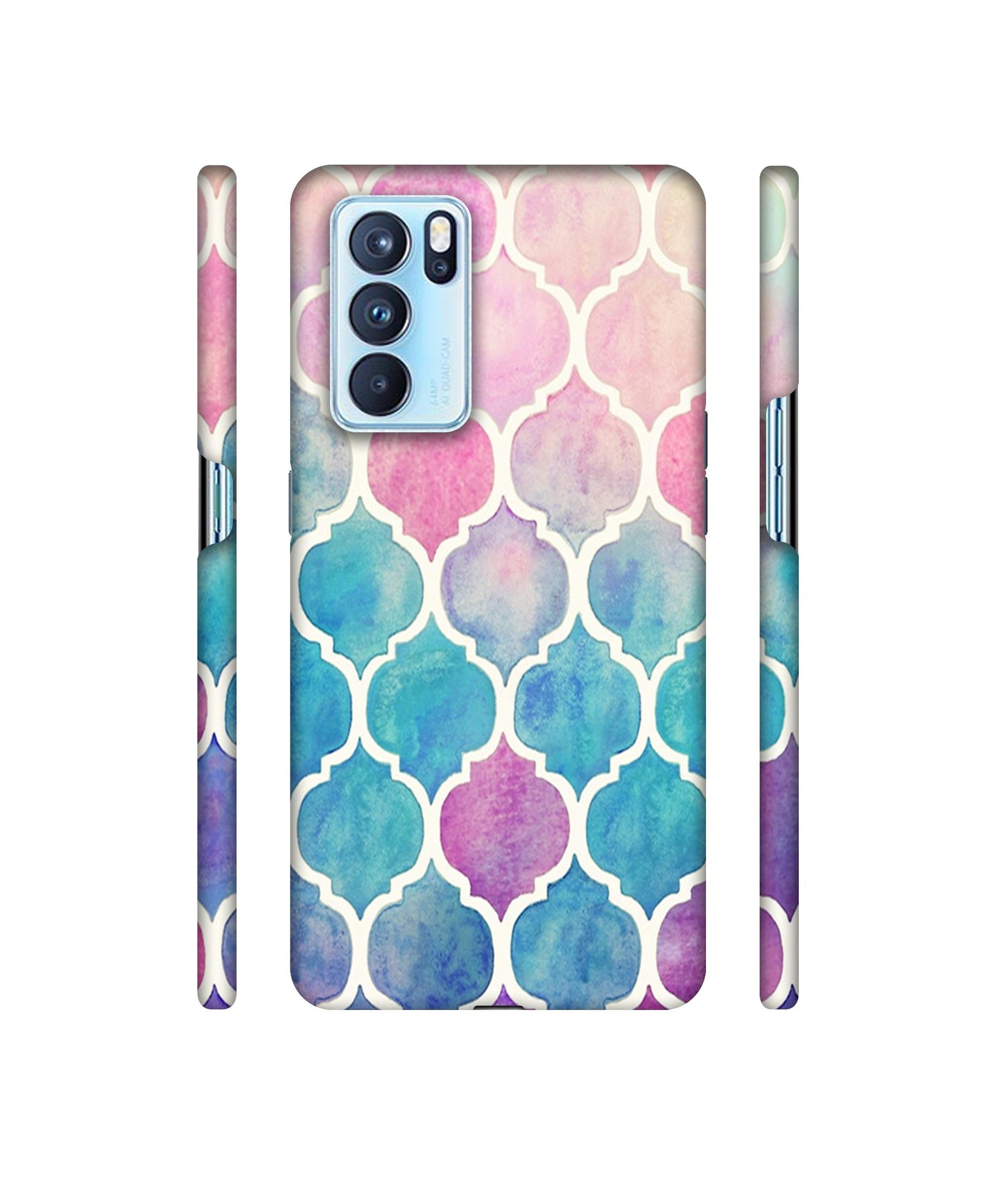 Patterns Art Designer Hard Back Cover for Oppo Reno6 Pro 5G