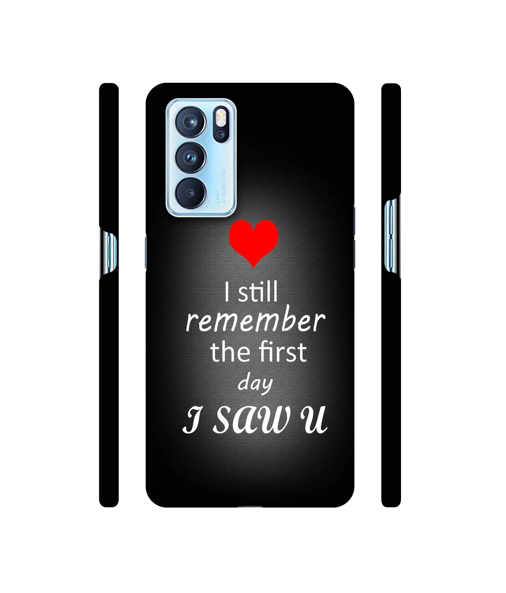 I Saw You Heart Designer Hard Back Cover for Oppo Reno6 Pro 5G