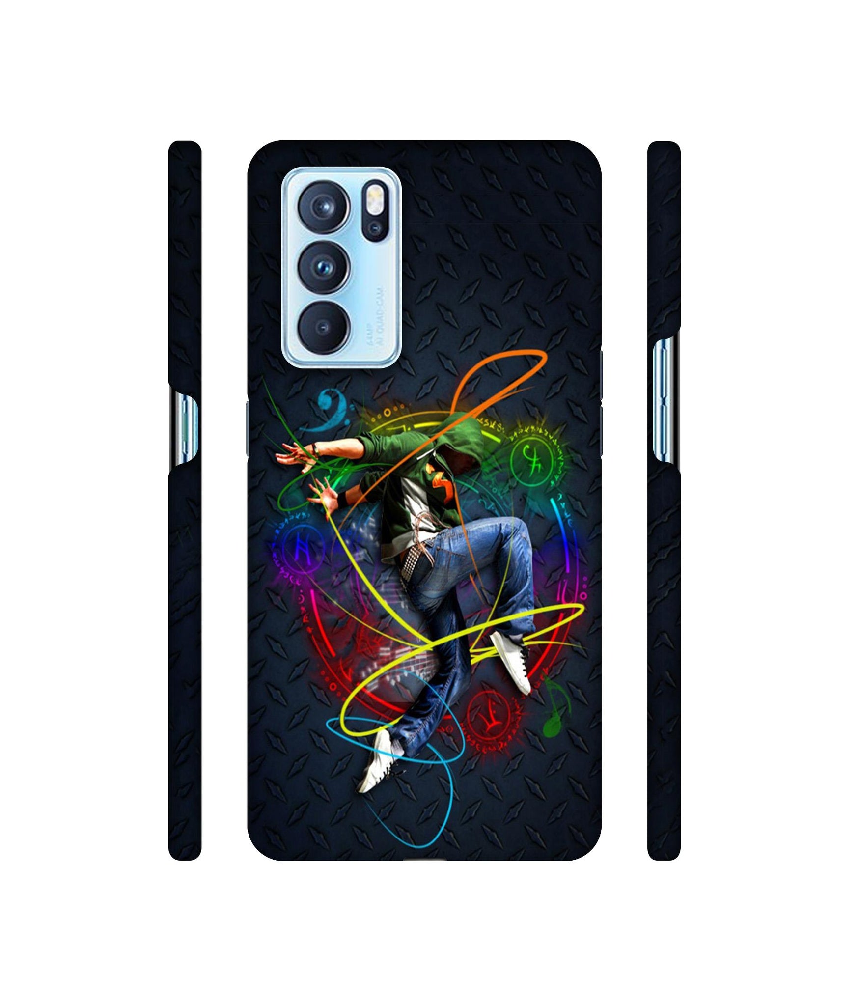 Boy With Music Designer Hard Back Cover for Oppo Reno6 Pro 5G