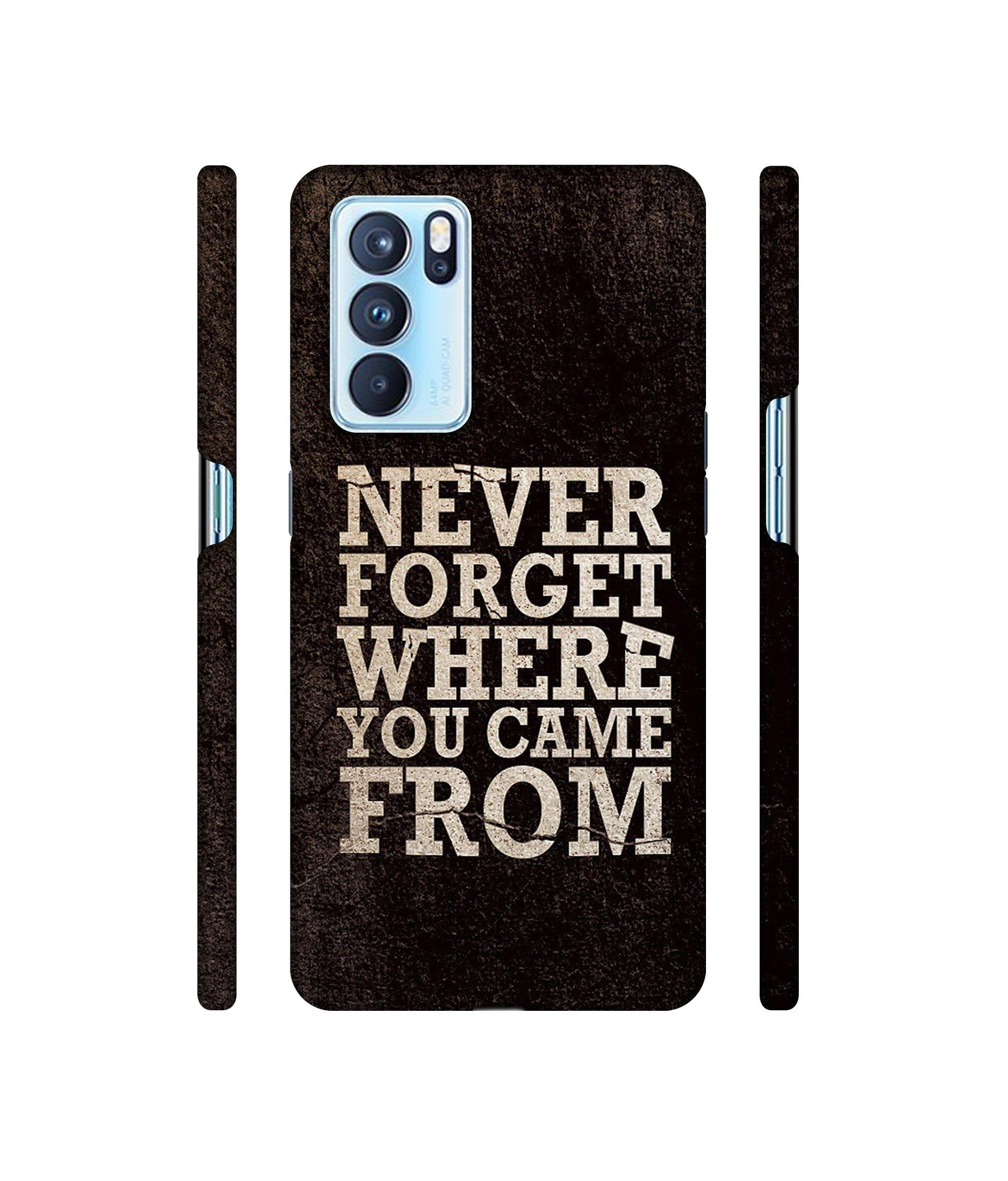 Thought Designer Hard Back Cover for Oppo Reno6 Pro 5G