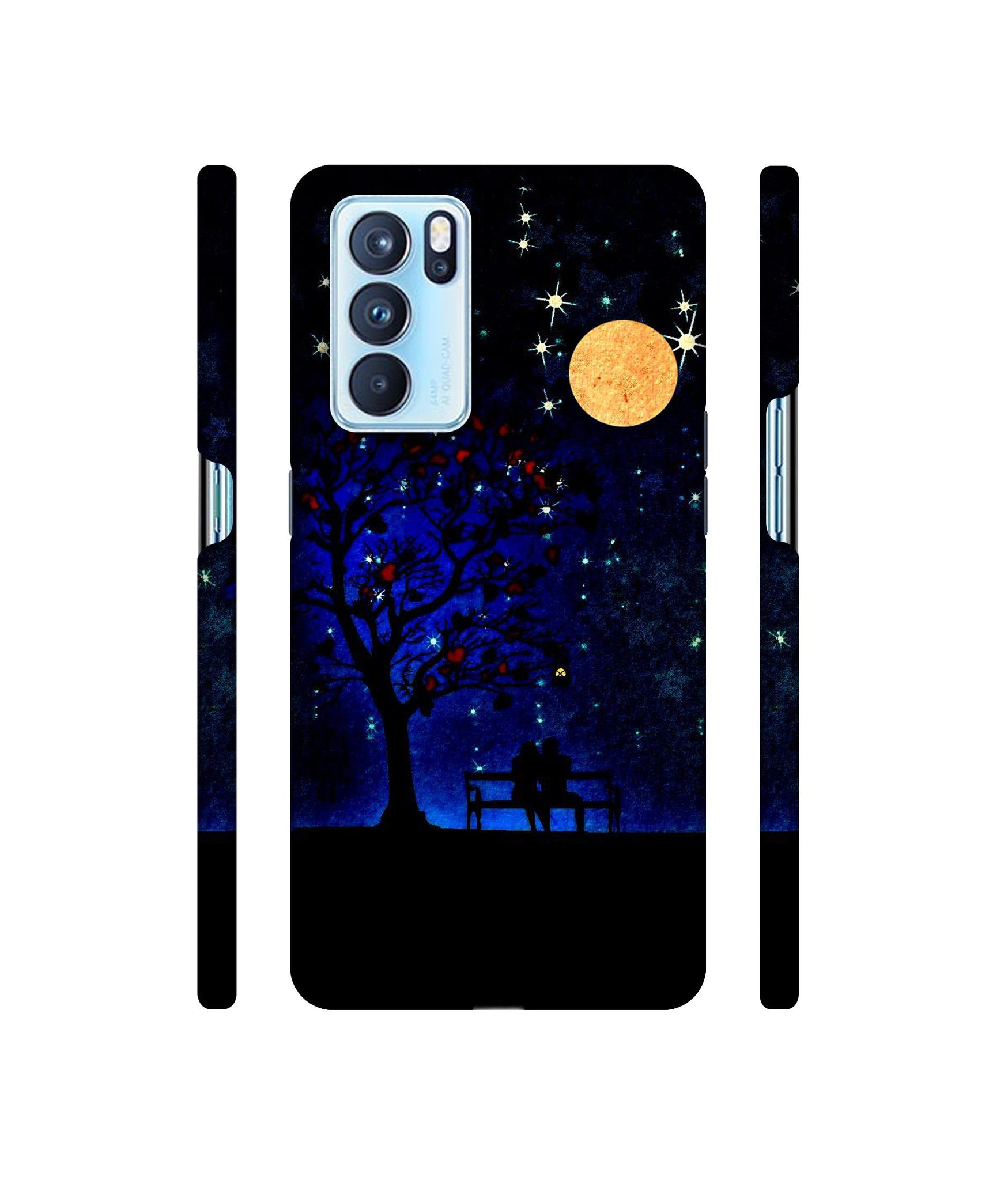 Blue Sky Designer Hard Back Cover for Oppo Reno6 Pro 5G