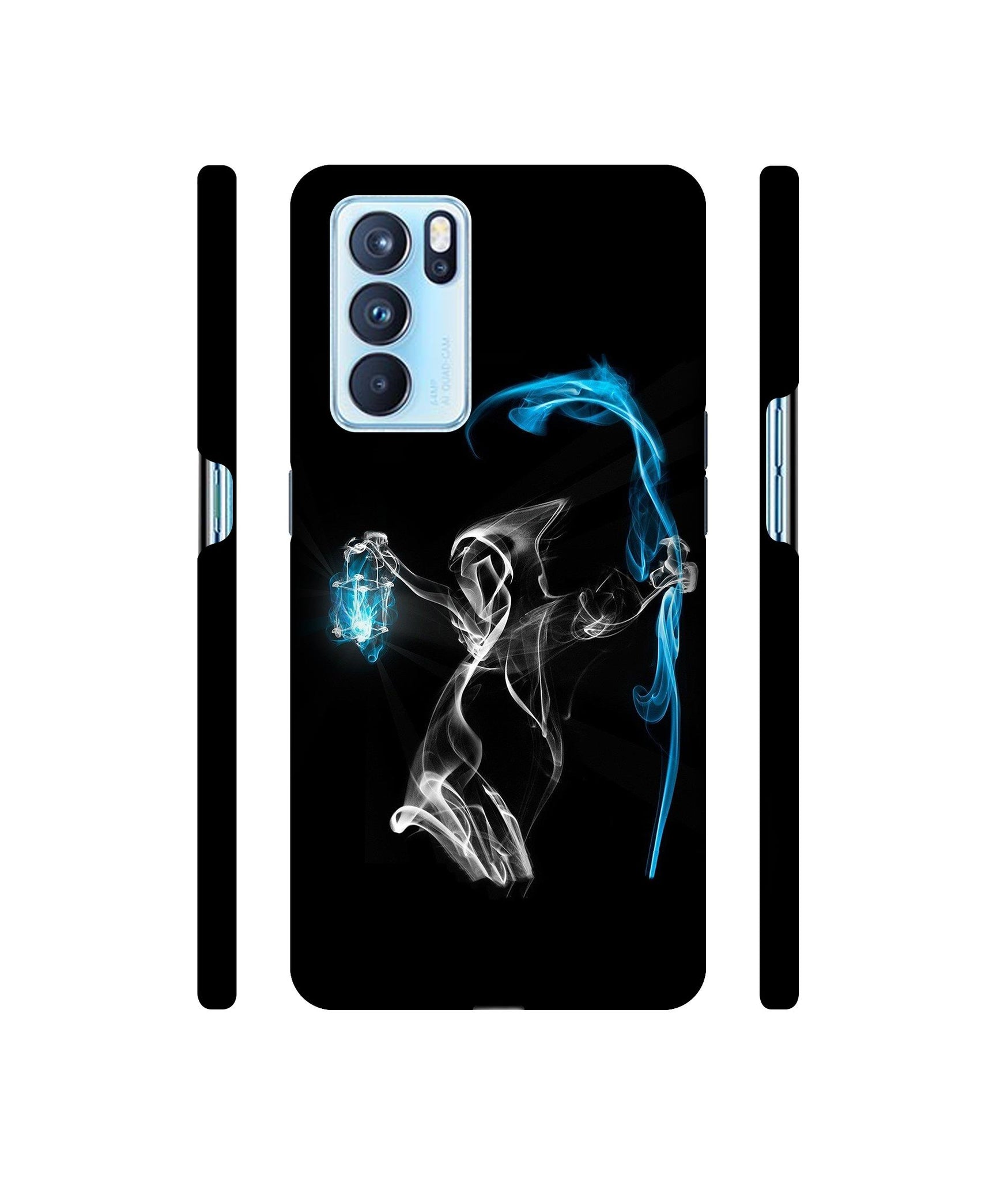 3D Skull Designer Hard Back Cover for Oppo Reno6 Pro 5G