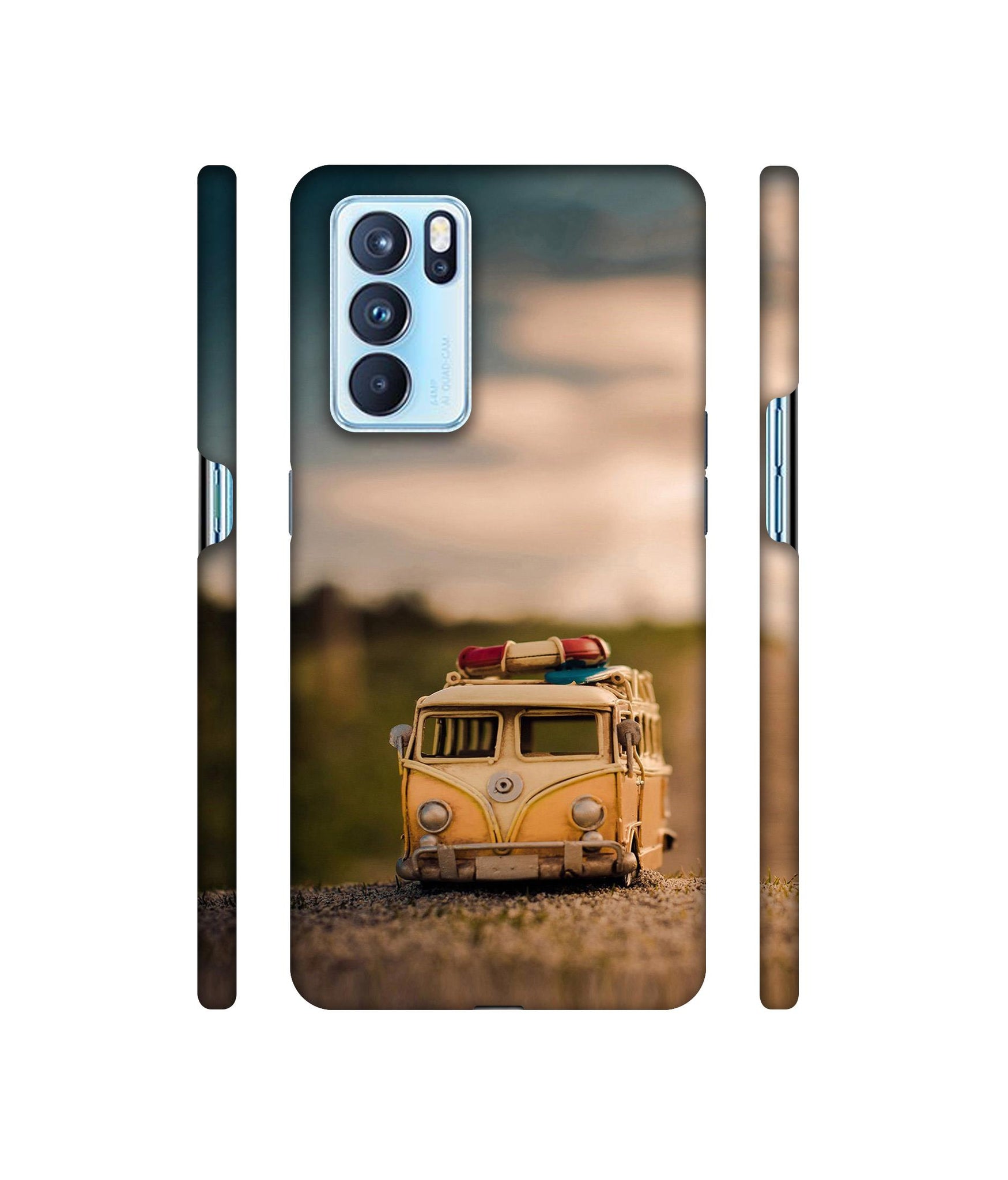 Toy Car Designer Hard Back Cover for Oppo Reno6 Pro 5G