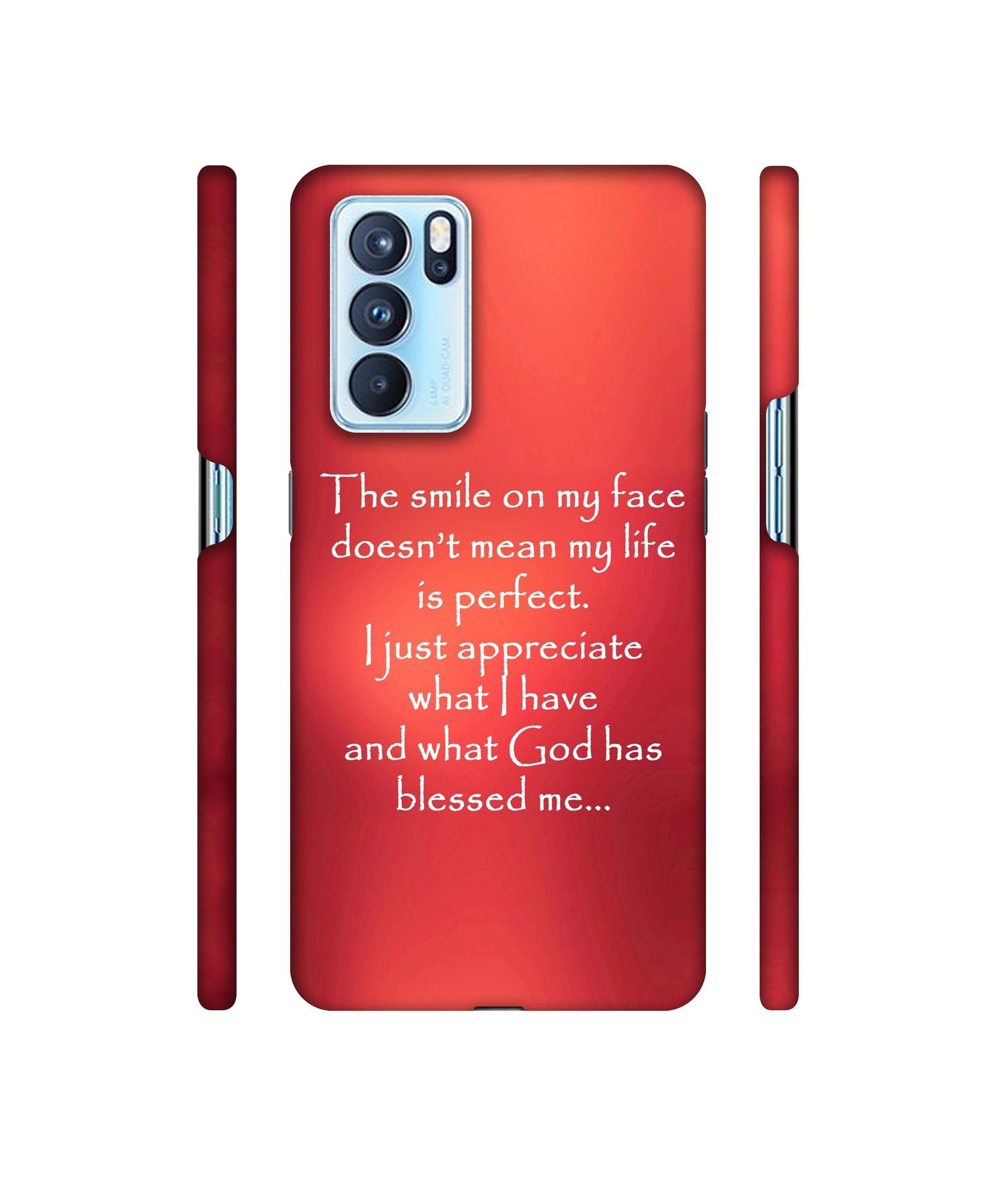 Quotes On Life Designer Hard Back Cover for Oppo Reno6 Pro 5G