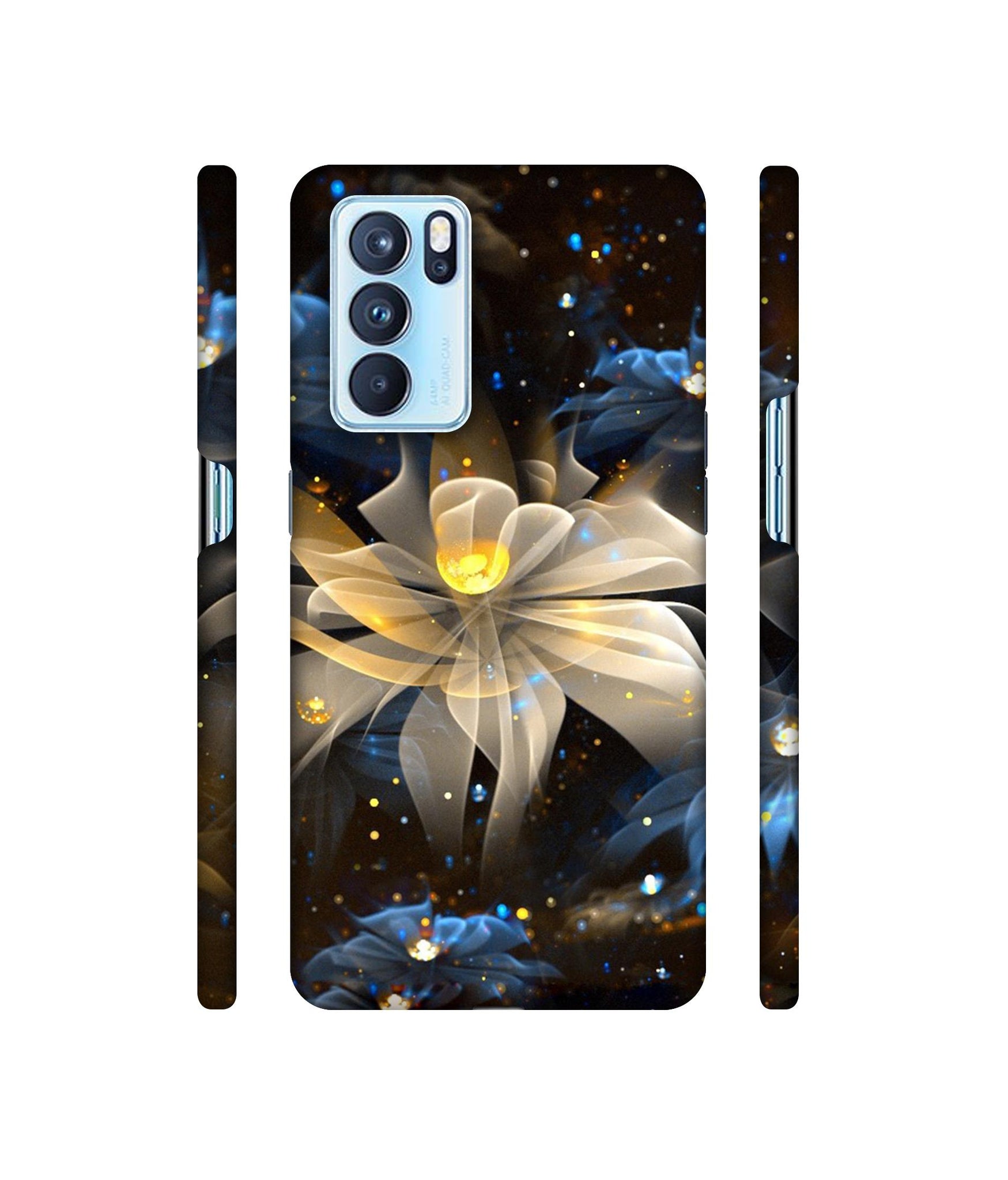 Art Flower Designer Hard Back Cover for Oppo Reno6 Pro 5G